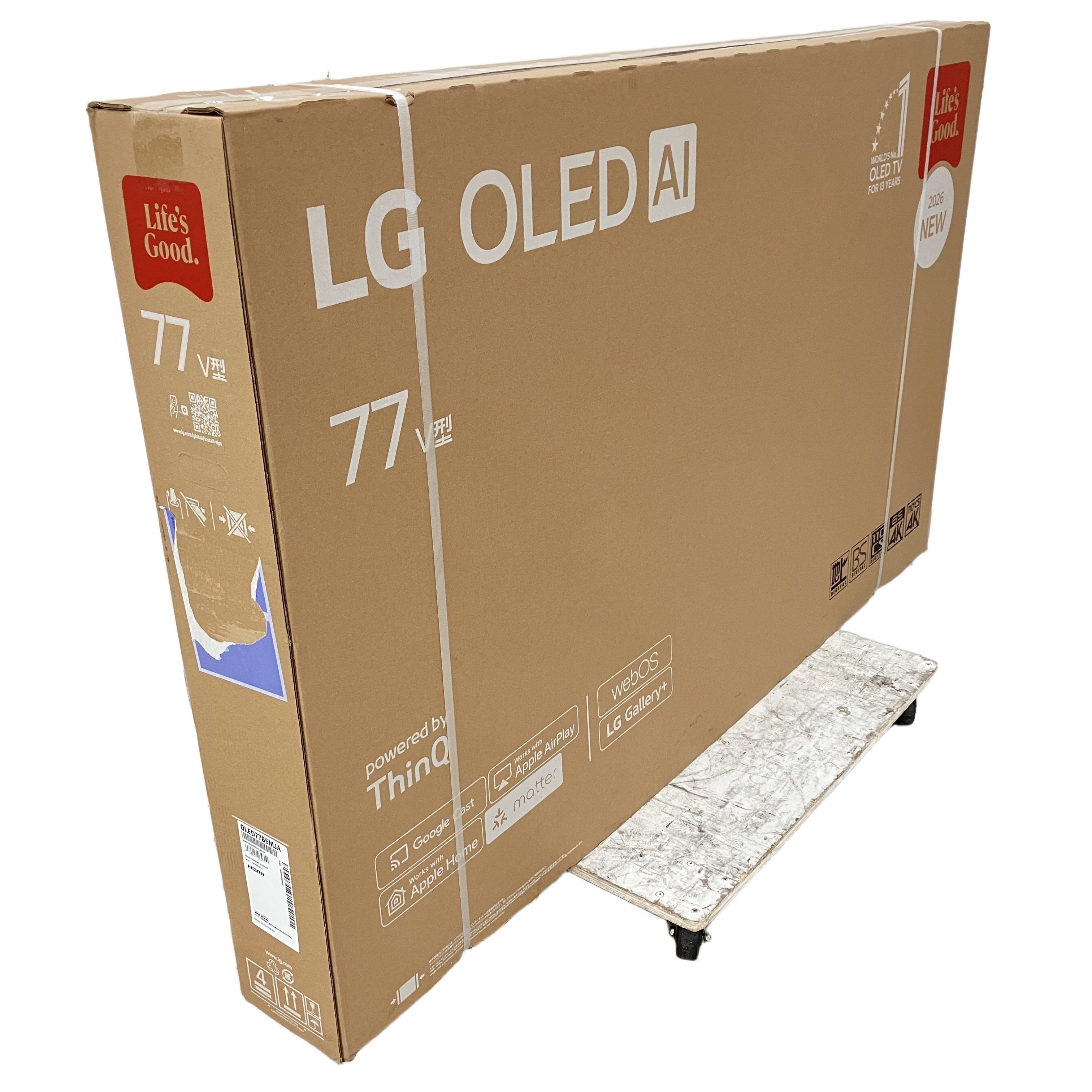 LG OLED77B6MJA 77V型 4K有機ELテレビ LG OLED AI B6M 家電 未開封 未使用