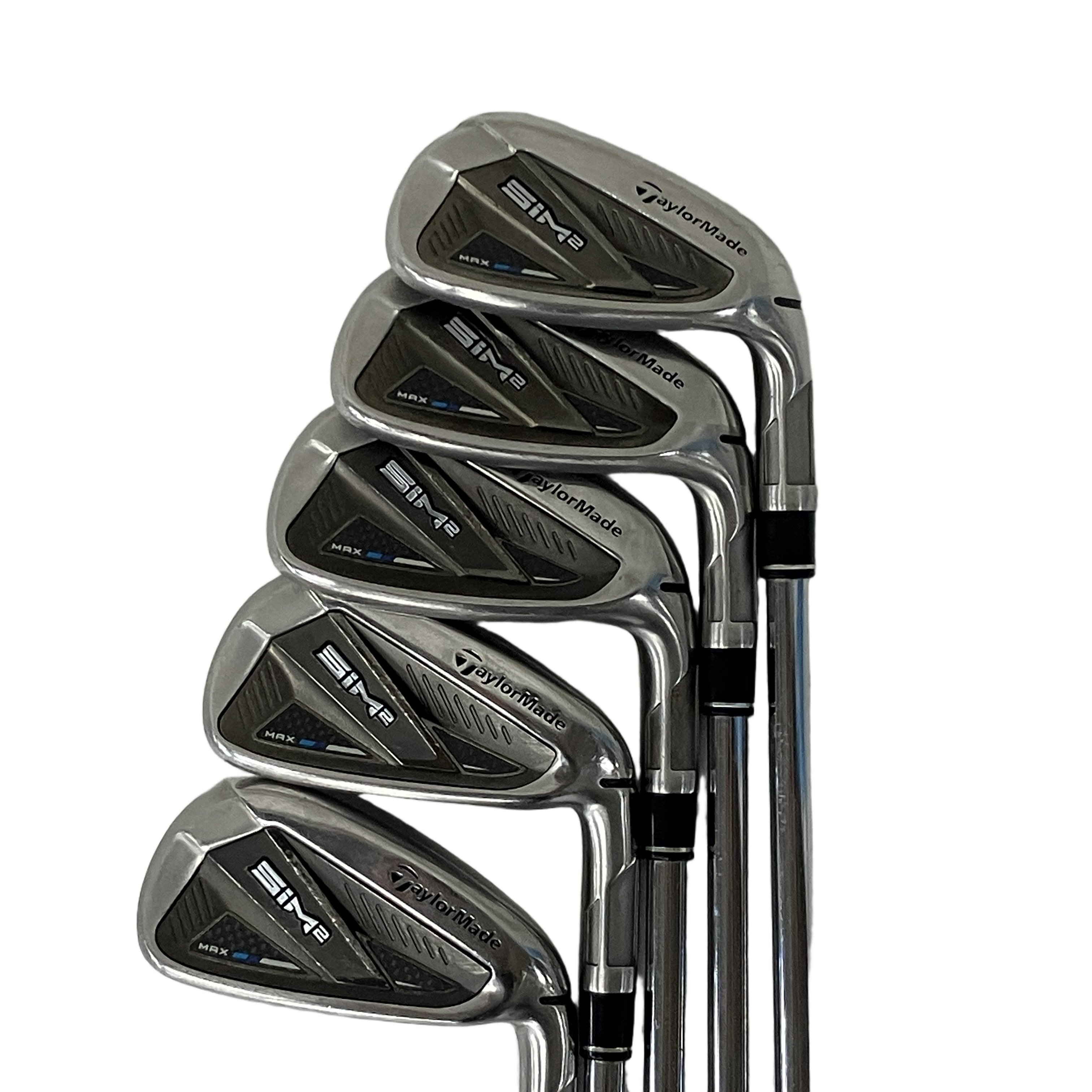 TaylorMade SIM2 MAX アイアンセット 6-9.P 5本 ゴルフクラブ テーラーメイド 中古