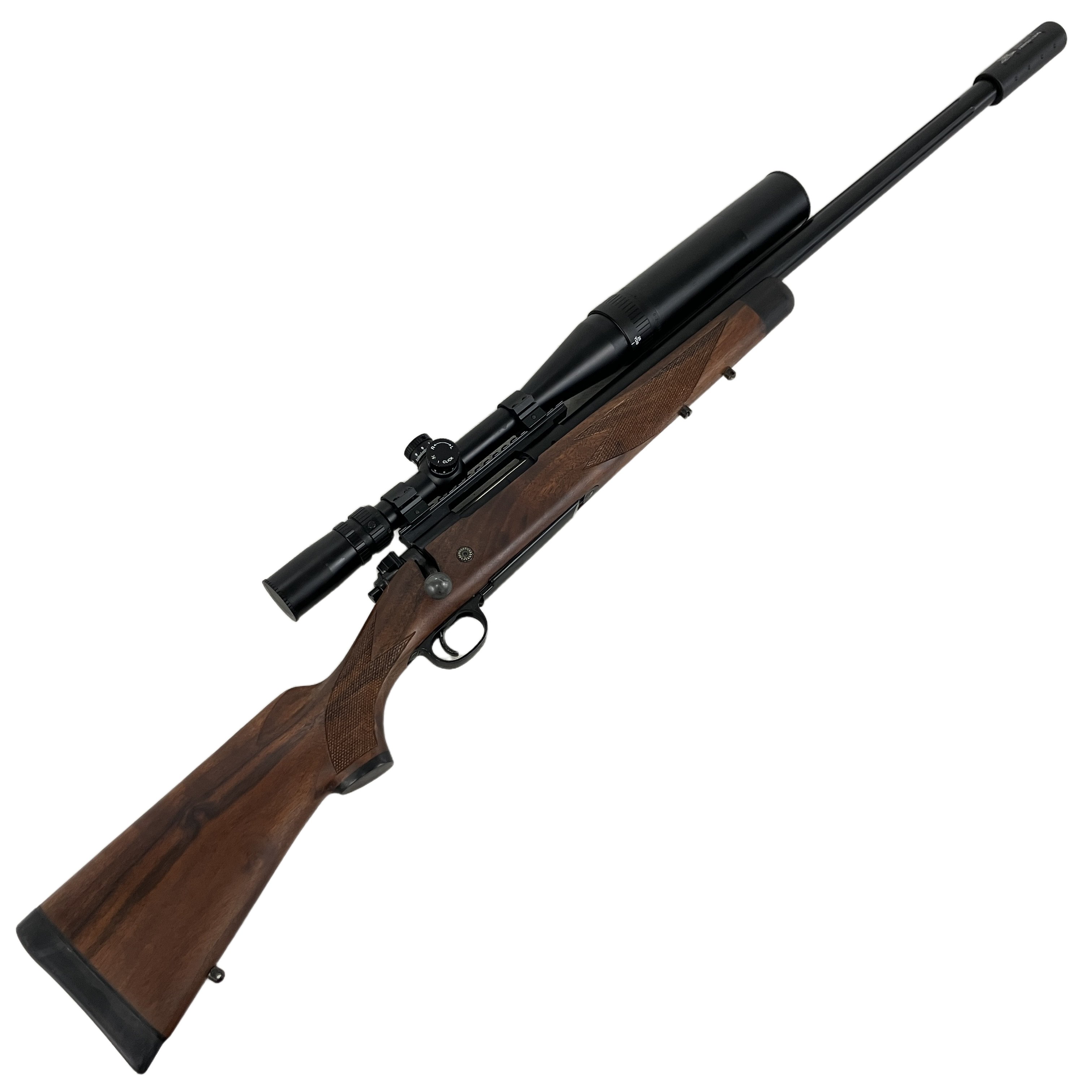 KTW ウィンチェスター M70 SPR A4 ボルトアクション エアーライフル 木製ストック仕様 スコープ サプレッサー付 マガジン欠品 中古