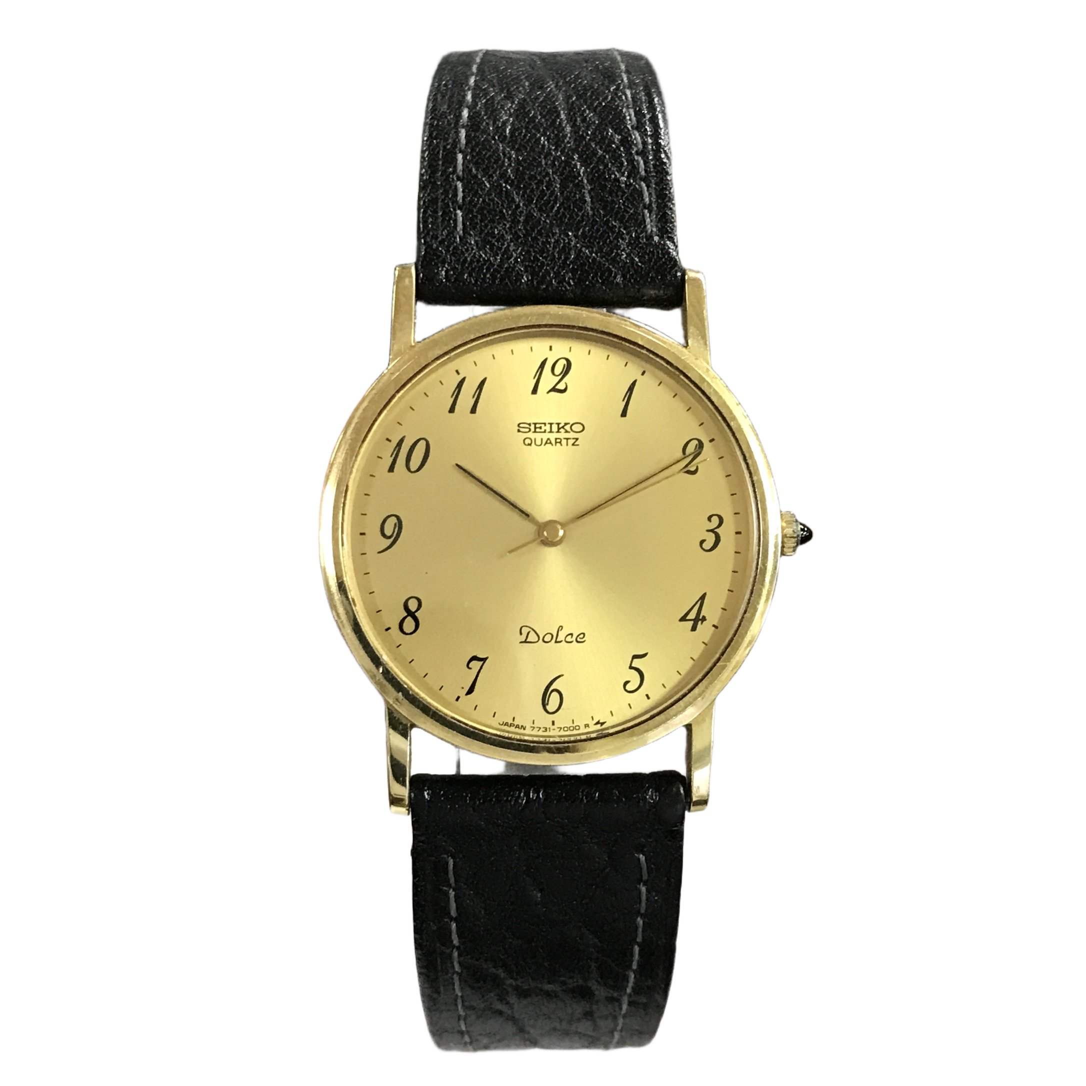 見込み110%掛率SEIKO ドルチェ 金文字盤 稼働品 腕時計