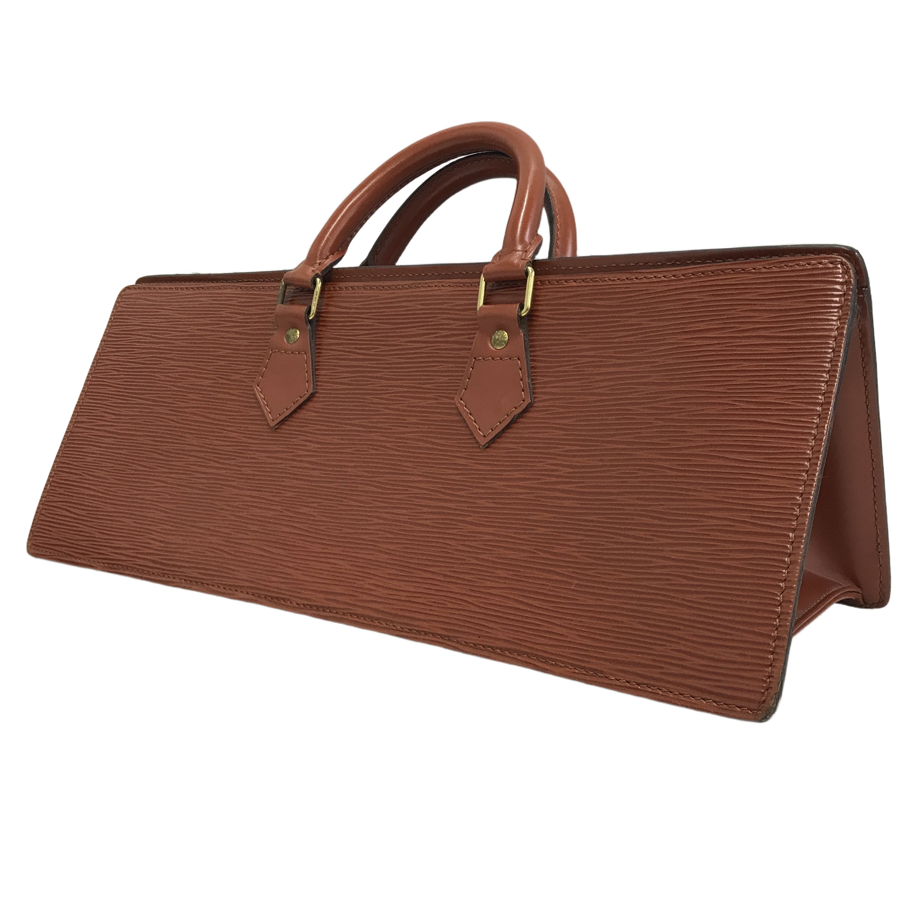 5日取下げしてエコへ 見込み100%掛率Louis Vuitton エピ サック トリアングル M52093 ハンド バッグ ルイヴィトン 中古
