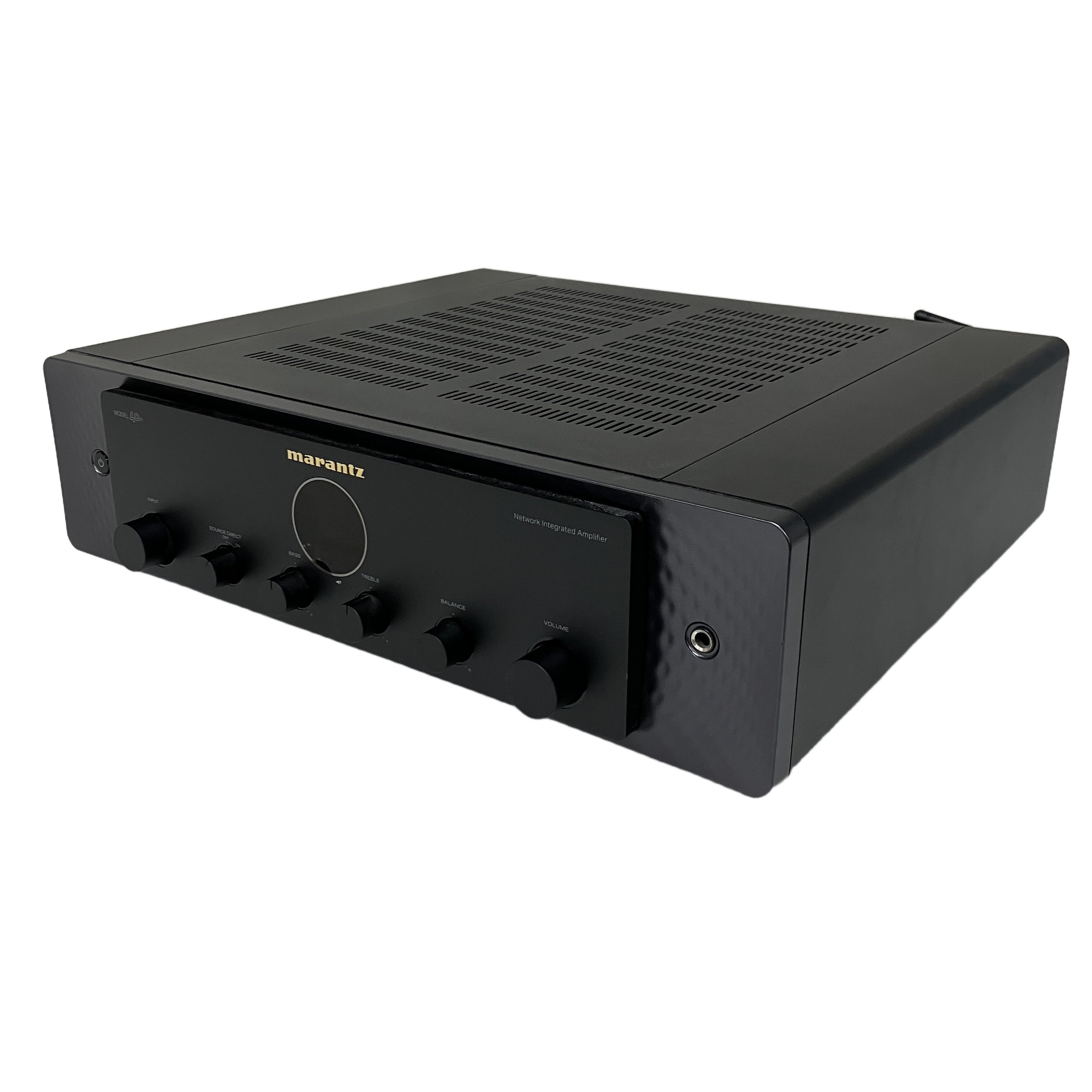 marantz MODEL 40n(ネットワークプリメインアンプ / 2022年製 / HDMI ARC搭載 / HEOS内蔵 / 純正リモコン・電源コード付属 / シリアル:MBQC112200291 / 中古良好):伝統のアナログサウンドと最高峰のデジタル利便性が融合。リビングを極上のリスニングルームに変える新世代ネットワーク・アンプ。