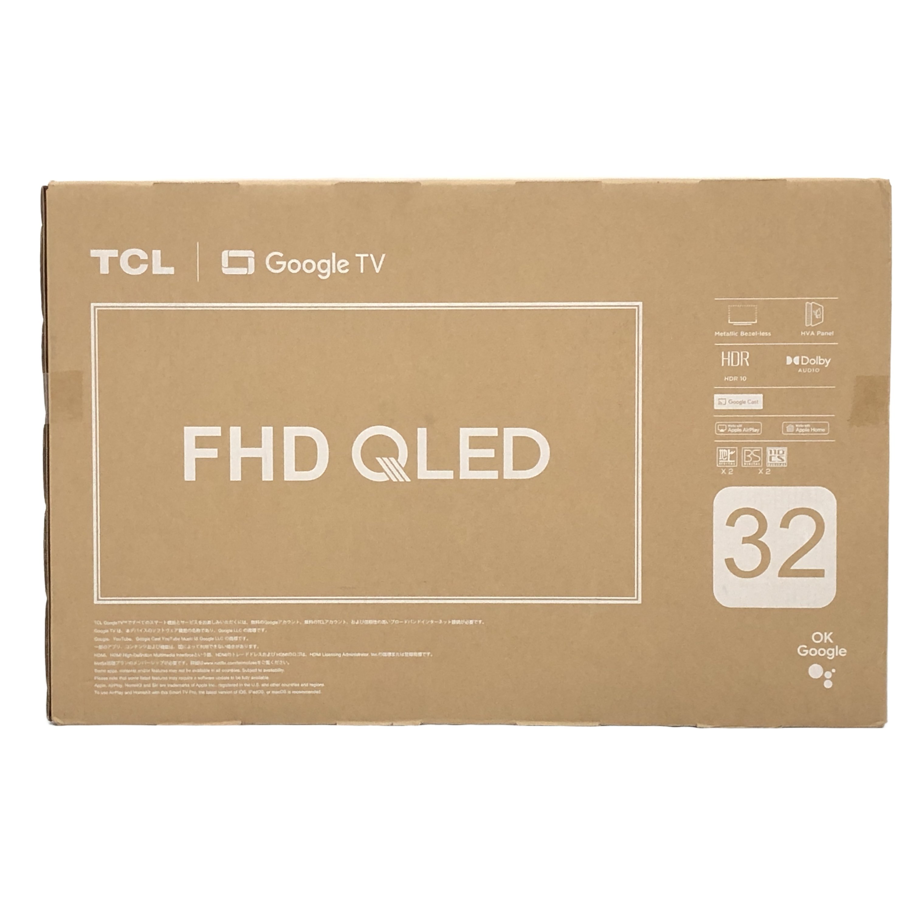 TCL 32S5K 32型 GoogleTV フルハイビジョンLEDテレビ 未使用