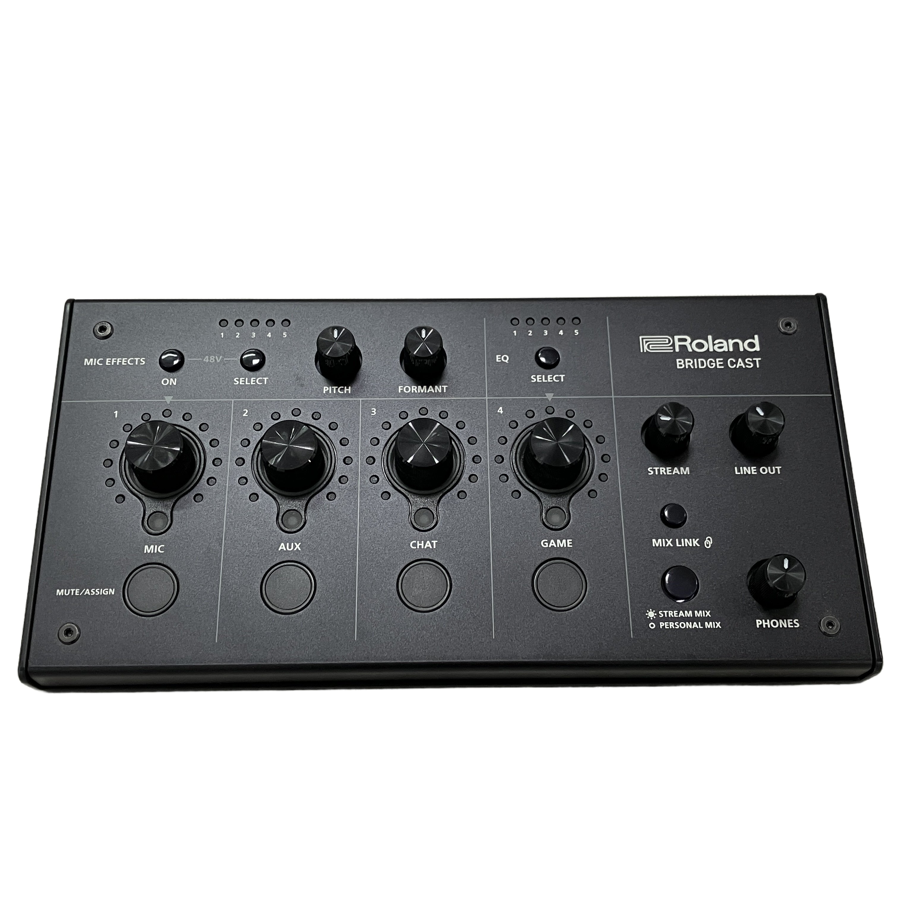 Roland BRIDGE CAST Dual Bus Gaming Mixer ローランド ゲーミングDACアンプ オーディオインターフェース ゲーミングミキサー 音響機器 中古