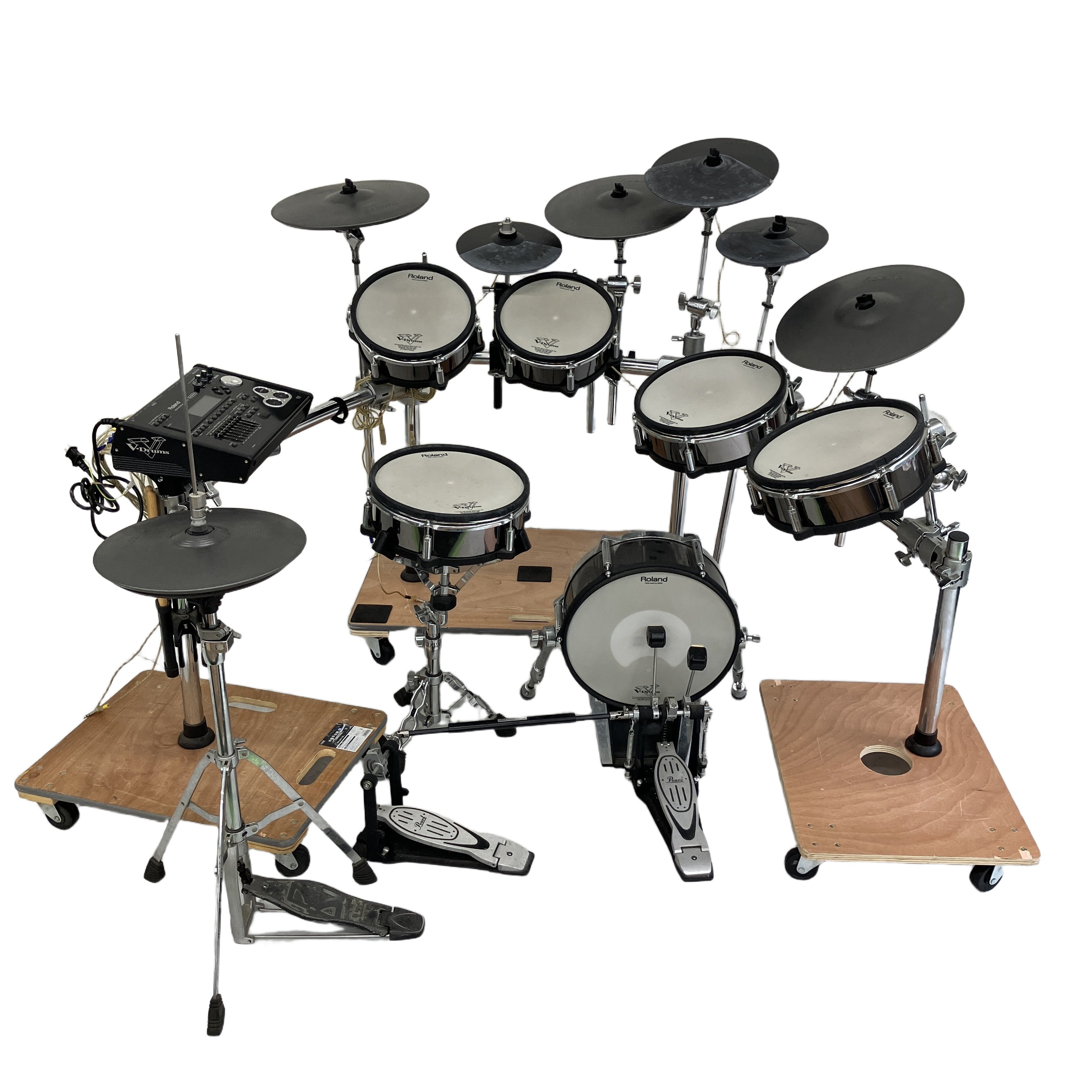 Roland ローランド V-Drums TD-30 電子ドラム 拡張済み 打楽器 中古 訳あり