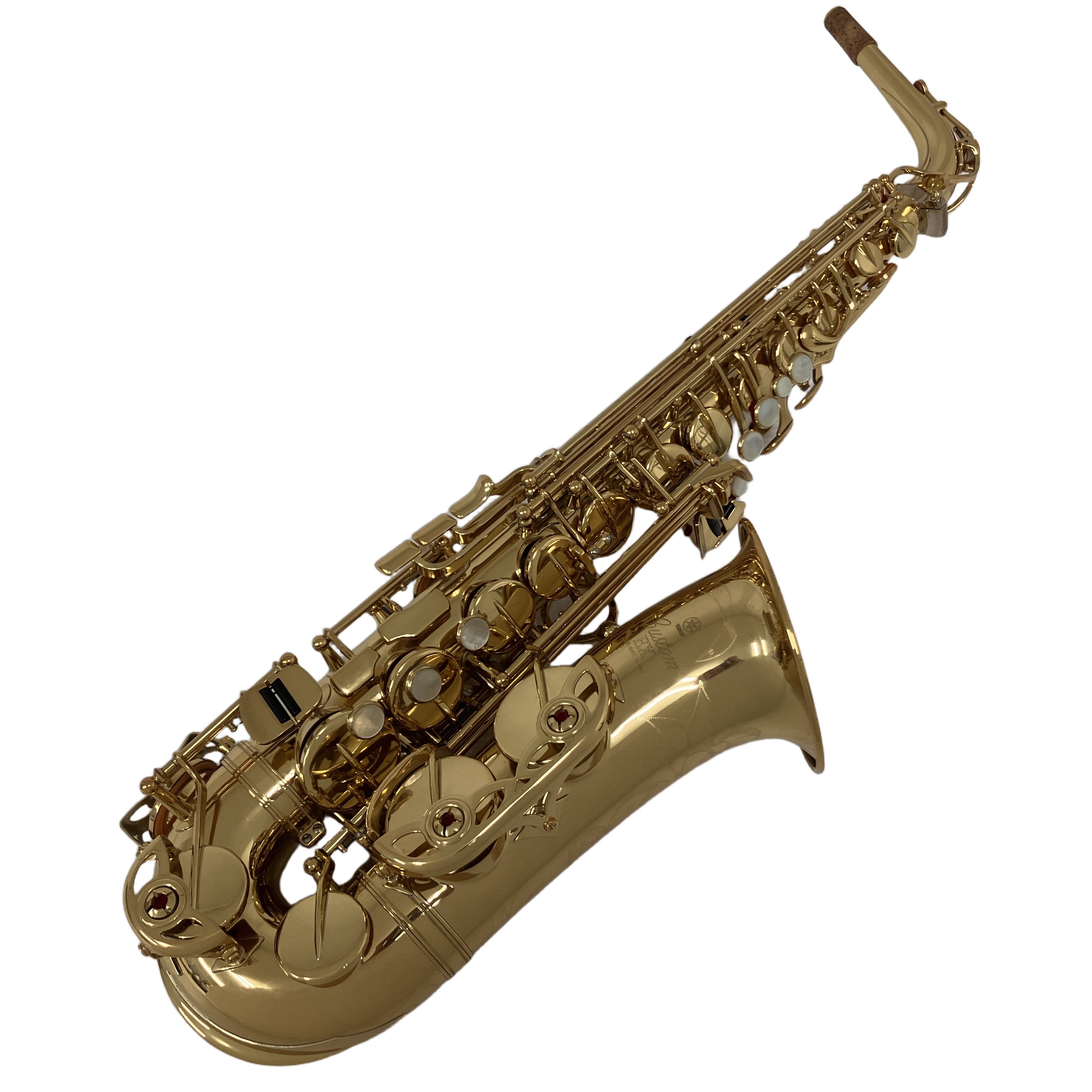 YAMAHA ヤマハ YAS-875EX カスタムEX アルトサックス ゴールドラッカー 純正ケース付き 付属品 中古 美品