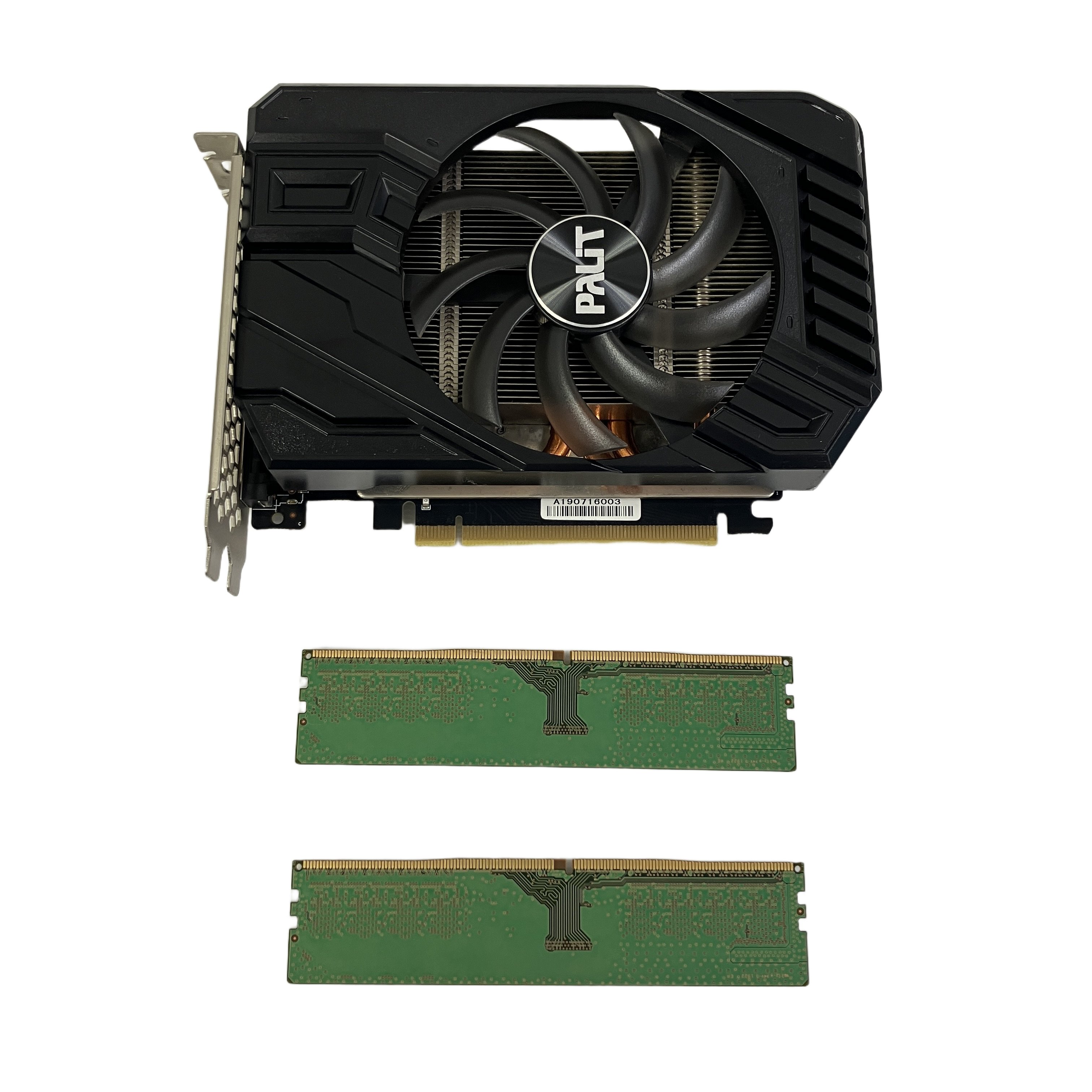 メモリ SAMSUNG 8GB ×2枚 グラフィックボード GTX1660 Ti STORMX 6G GDDR6 セット PC パーツ 周辺 機器 中古
