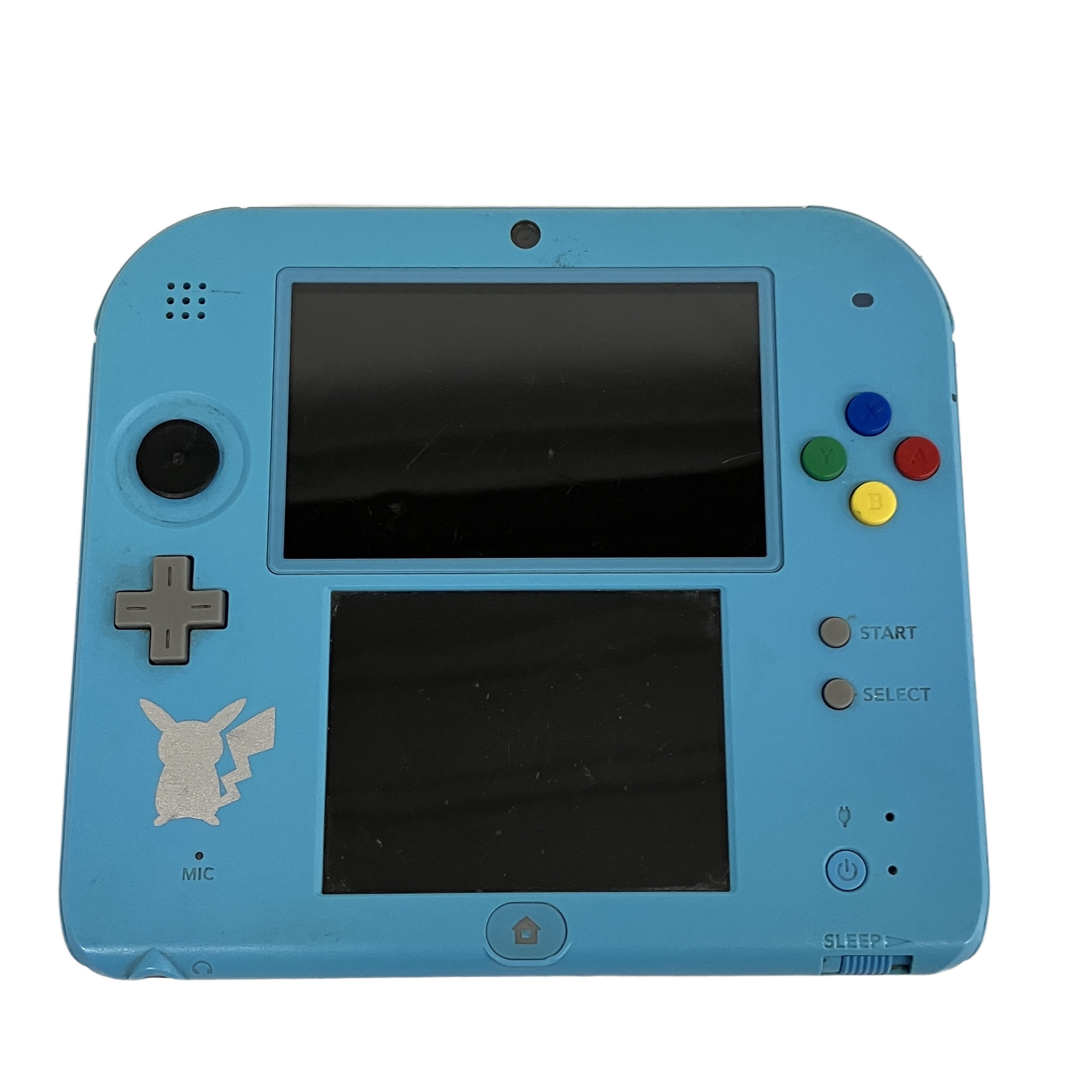 ニンテンドー2DS 本体 FTR-001 ポケットモンスター サン・ムーン ライトブルー 中古