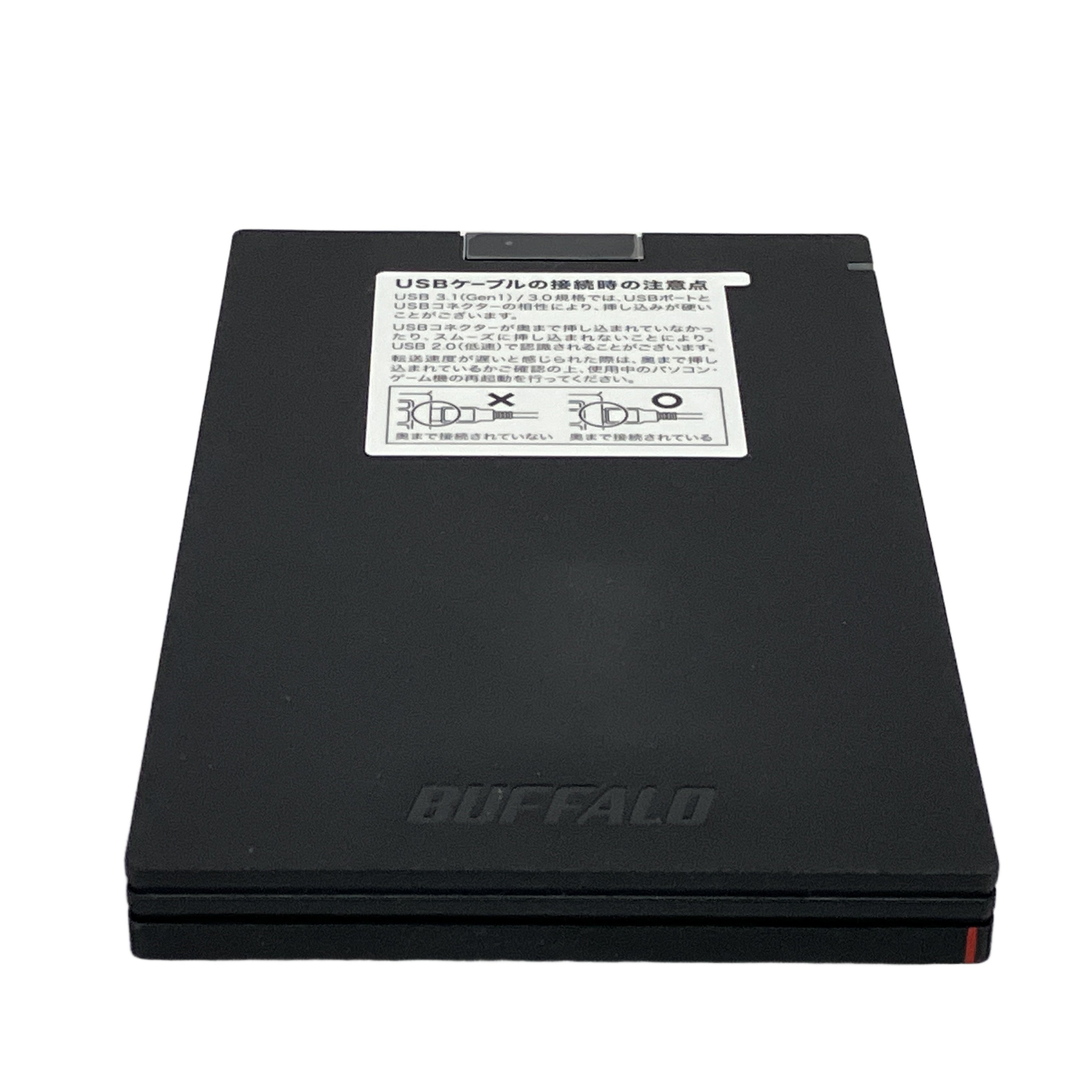 BUFFALO SSD-PG1.0U3-B ポータブル ストレージ 外付け SSD 1TB USB 3.1 microB 使用時間 17時間 中古 美品