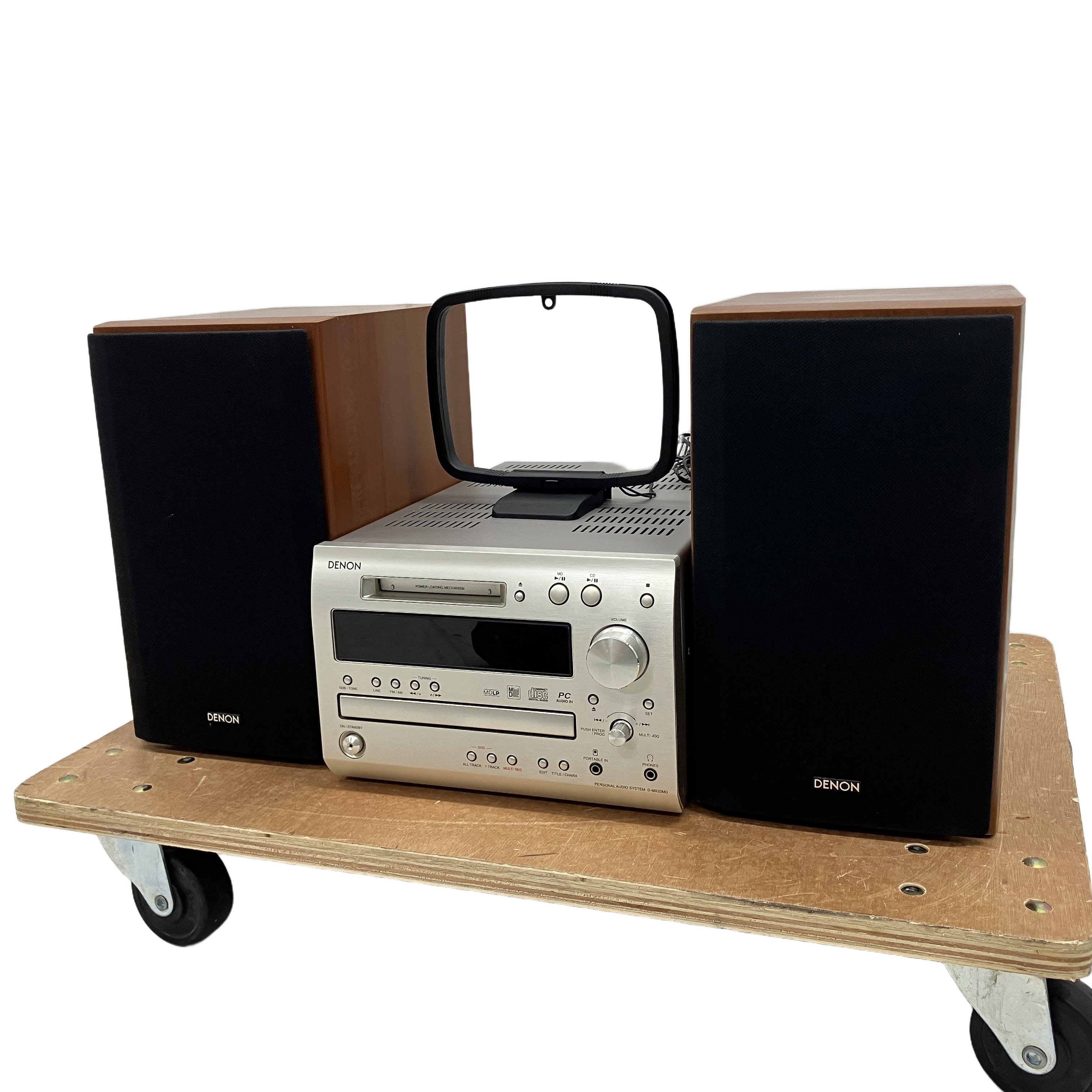 DENON D-MX33MD CD/MDミニコンポ SC-MX33 スピーカーペア Hi-Fi オーディオ デノン スピーカーセット 中古