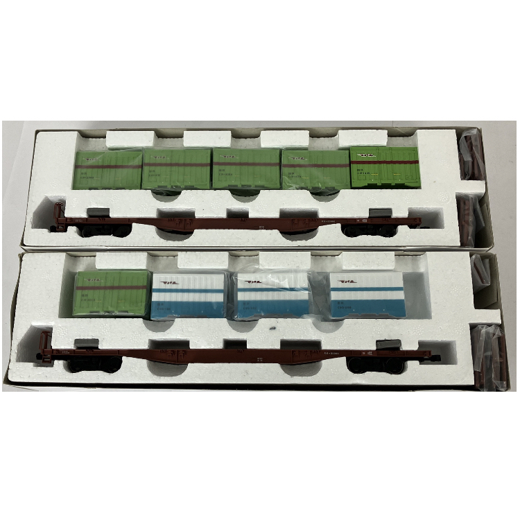 TOMIX HO-712 国鉄貨車 コキ50000形 2両セット コンテナ付き HOゲージ トミックス 鉄道模型 中古