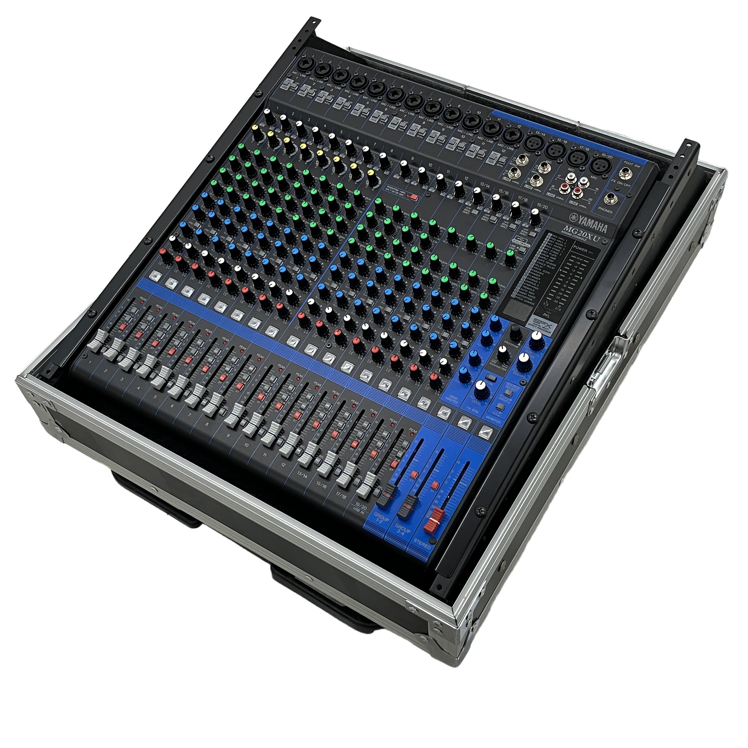 YAMAHA MG20XU アナログミキサー ヤマハ ミキシングコンソール ケース付き 音響機材 中古