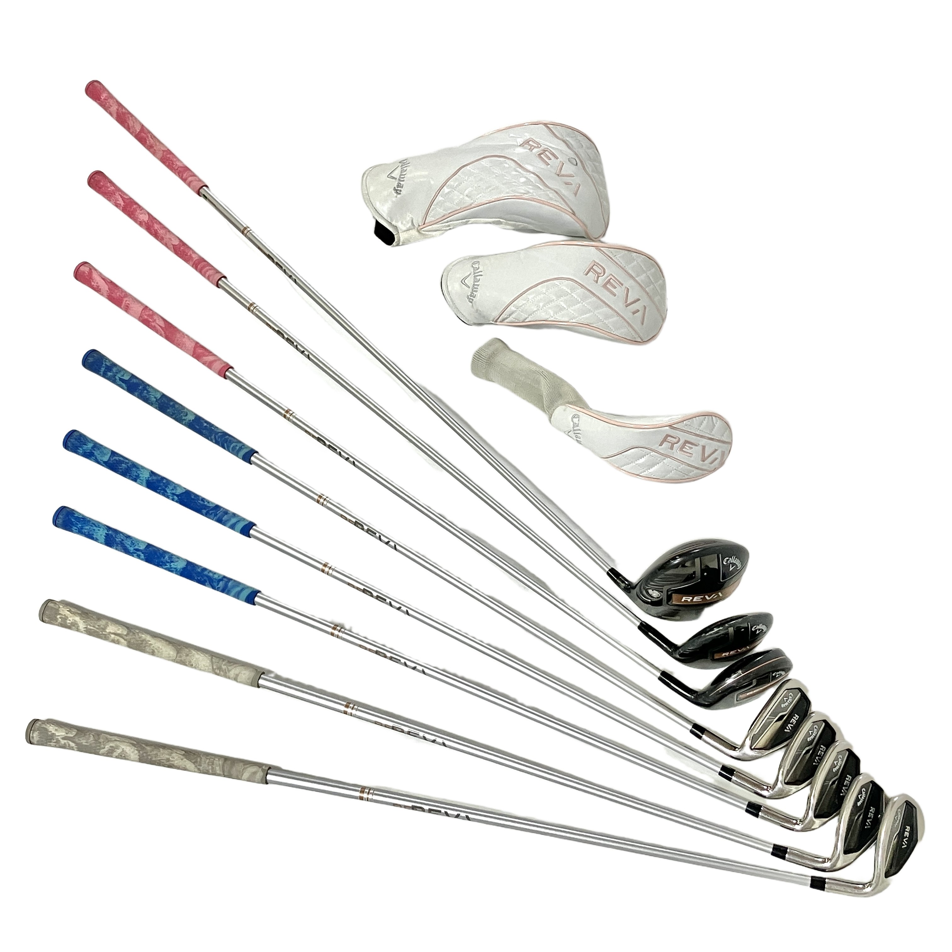 Callaway REVA アイアン 7,8,9,S,P ドライバー ユーティリティ ウィメンズ用 8本セット キャロウェイ 中古