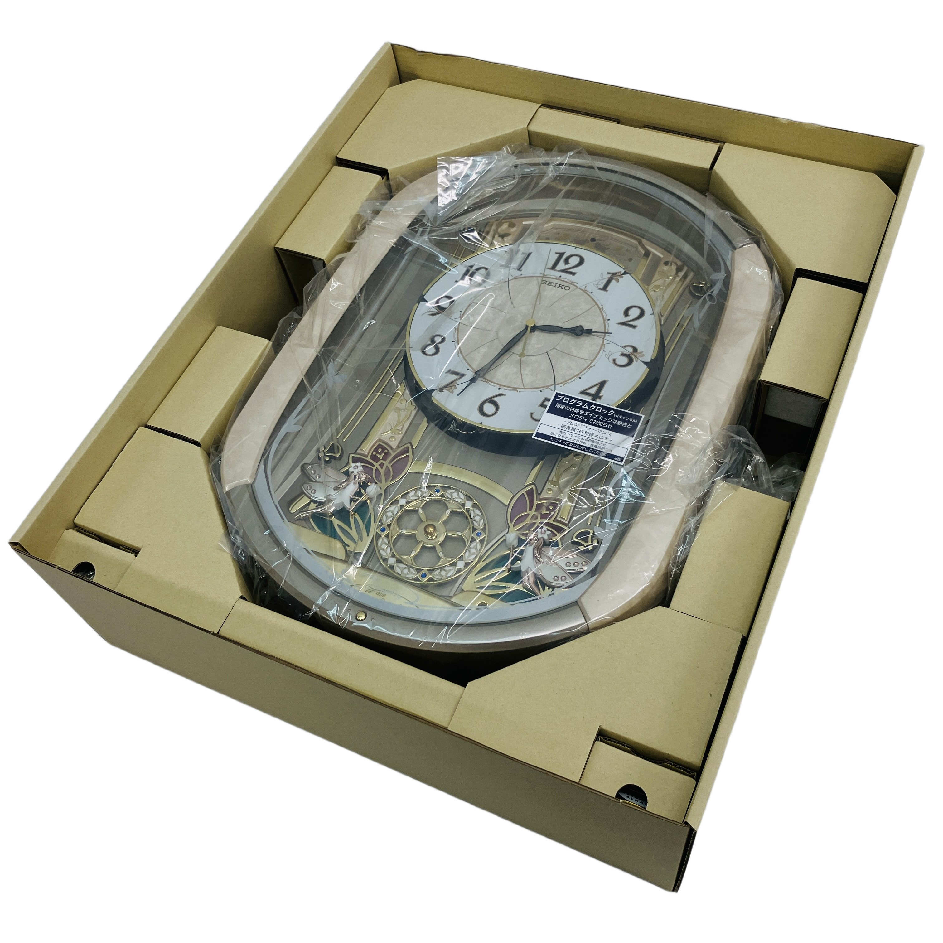 SEIKO RE567G からくり時計 電波掛け時計 セイコー ウェーブシンフォニー 未使用