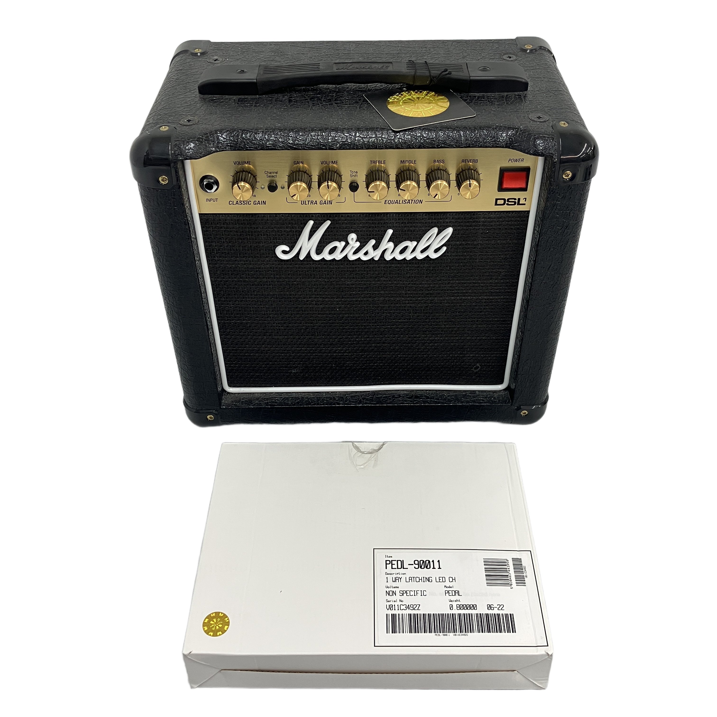 MARSHALL DSL1 コンボアンプ マーシャル フットスイッチ 真空管アンプ エレキギター 音響機器 オーディオ 中古