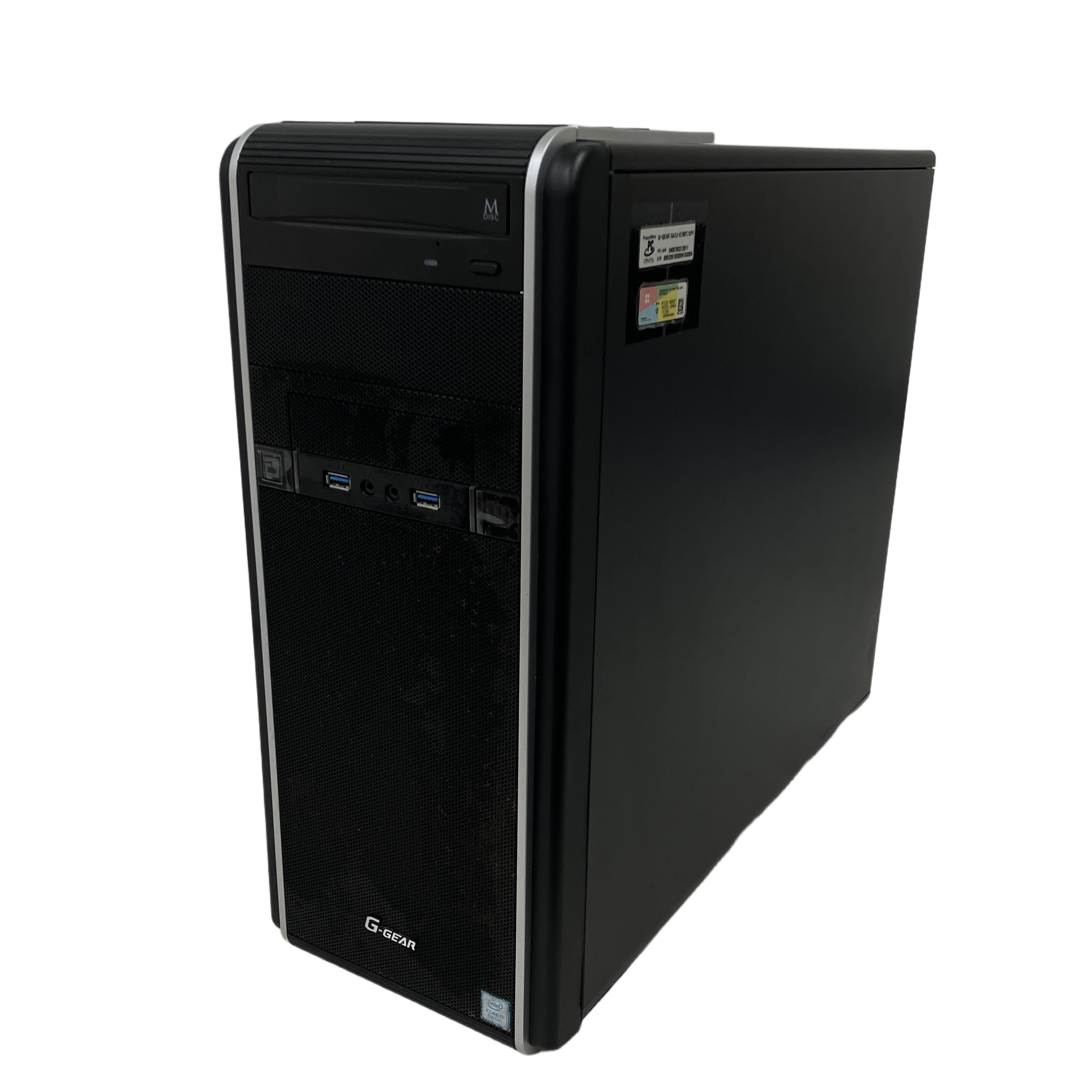 TSUKUMO G-GEAR GA7J-E190T/CP1 デスクトップ パソコン i7 8700 16GB SSD 500GB RTX 2060 win11 中古