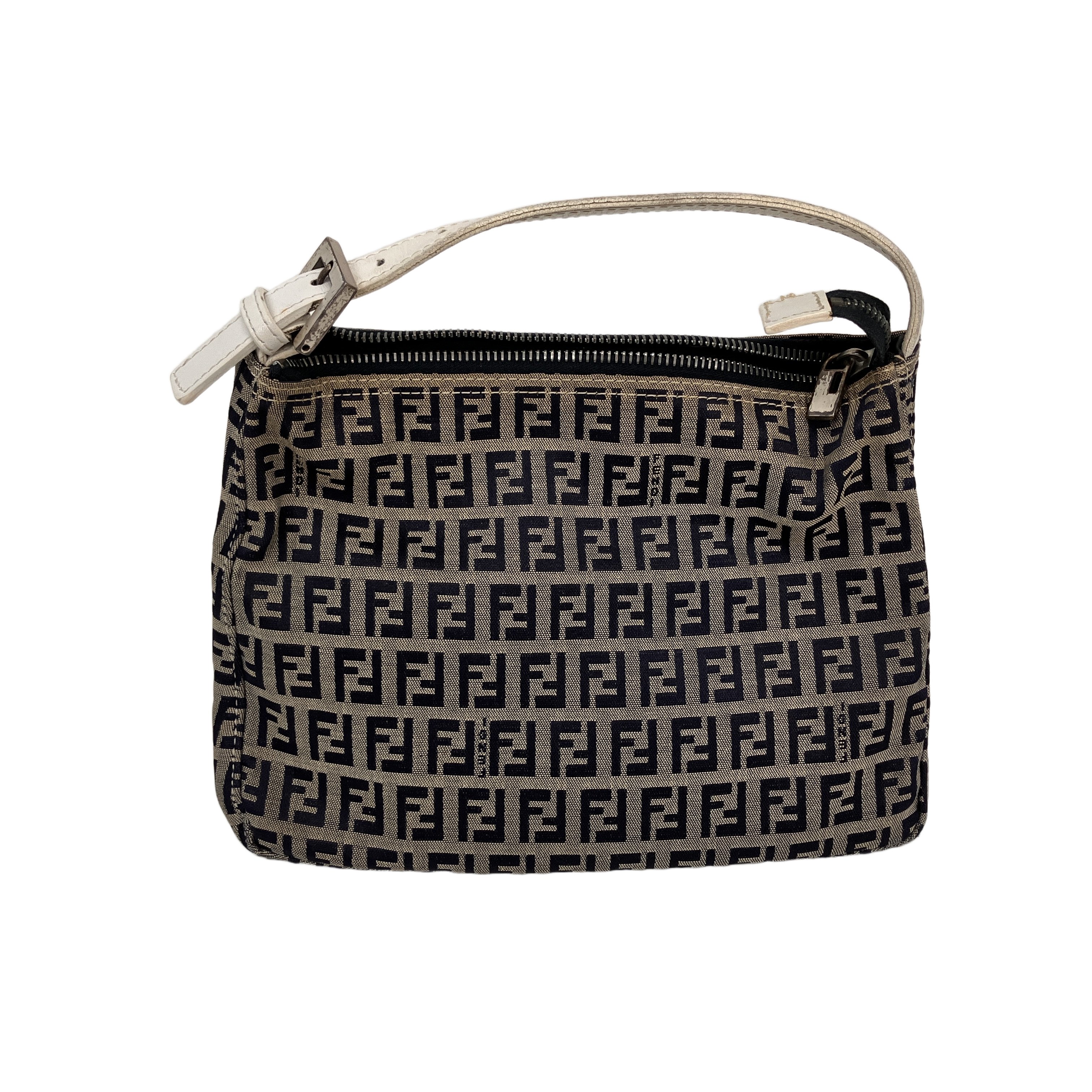 FENDI フェンディ 386 8N005-028 ズッキーノ柄 ハンドバッグ 中古