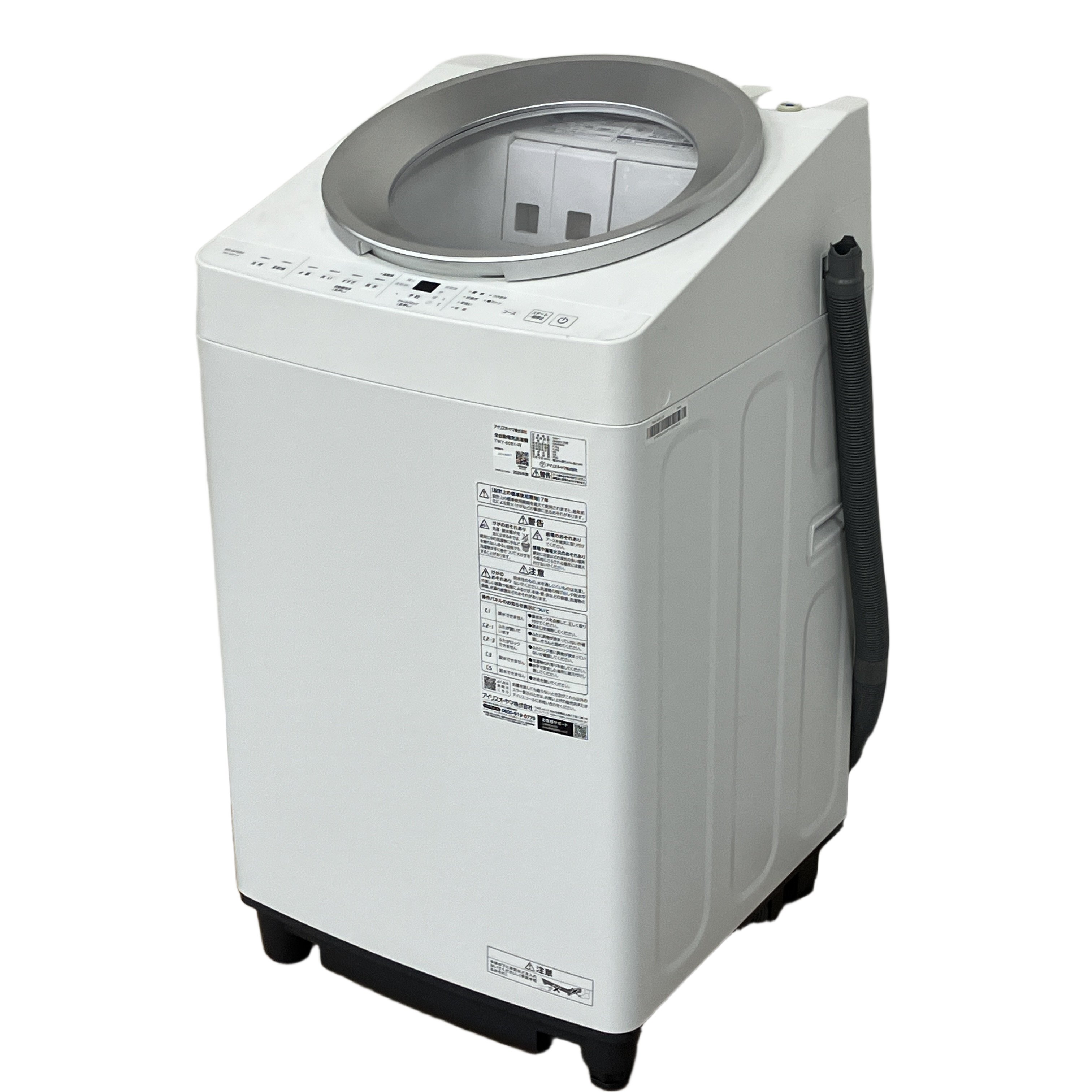 アイリスオーヤマ TWY-60B1-W 全自動洗濯機 6.0kg 洗剤自動投入 2026年製 家電 中古
