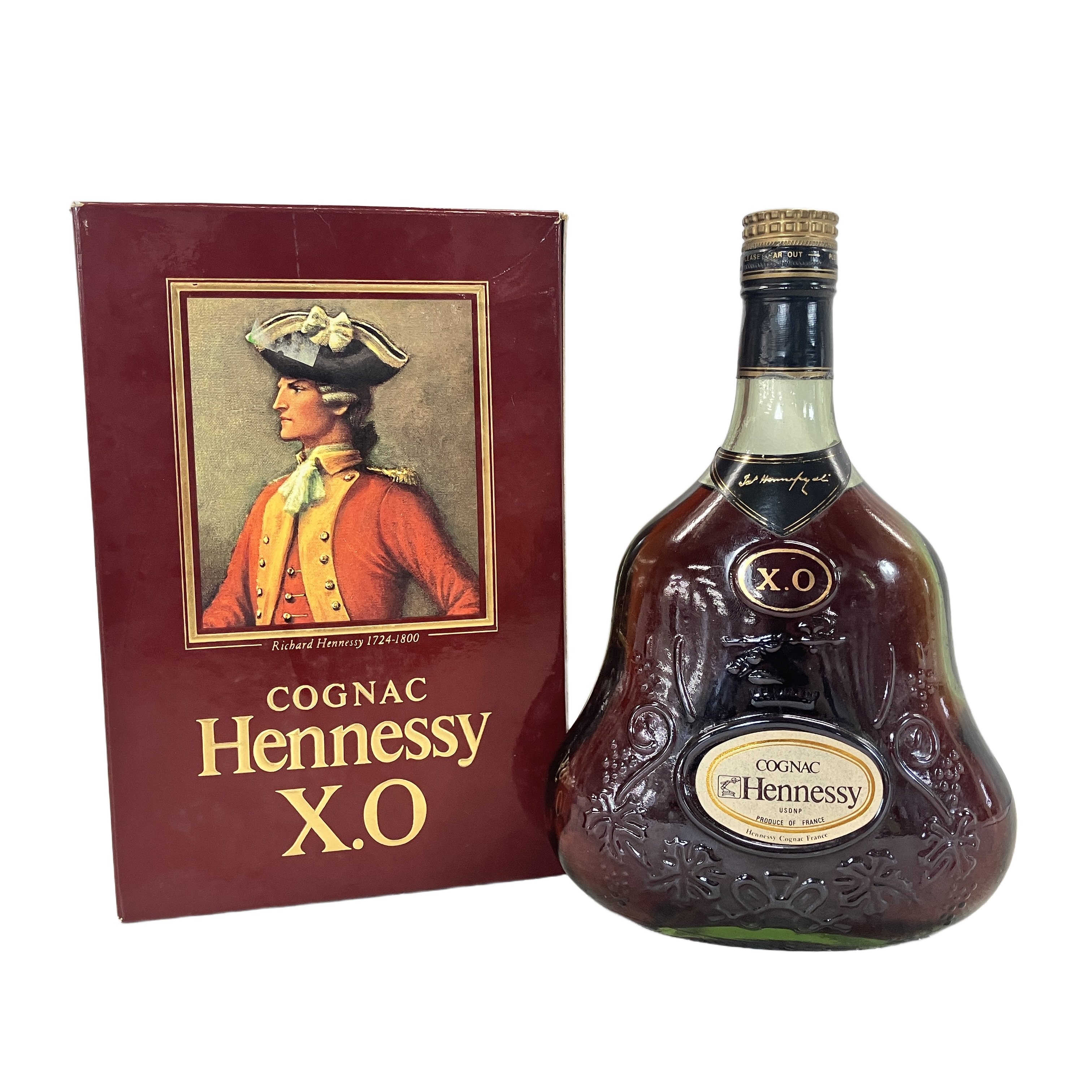 未開栓 ヘネシー XO 金キャップ グリーンボトル 700ml 40% コニャック ブランデー Hennessy X.O 箱付 古酒
