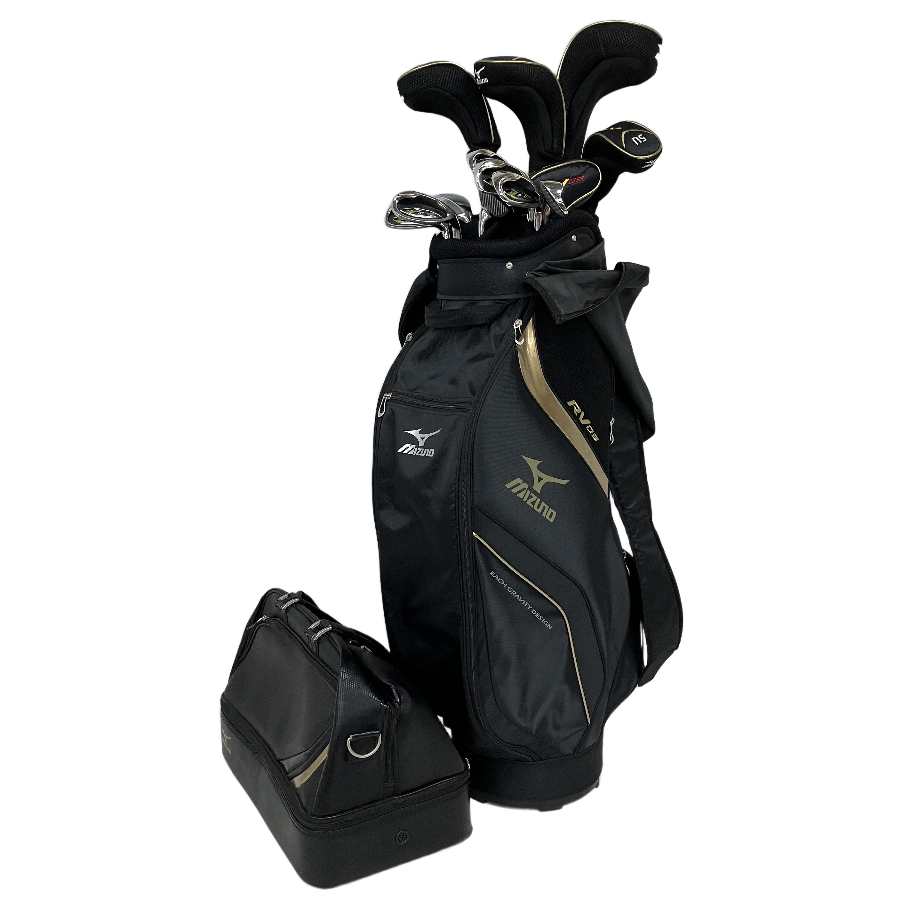 MIZUNO ミズノ RV03 ゴルフセット クラブ13本 キャディバッグ/ハンドバック付 右利き用 中古