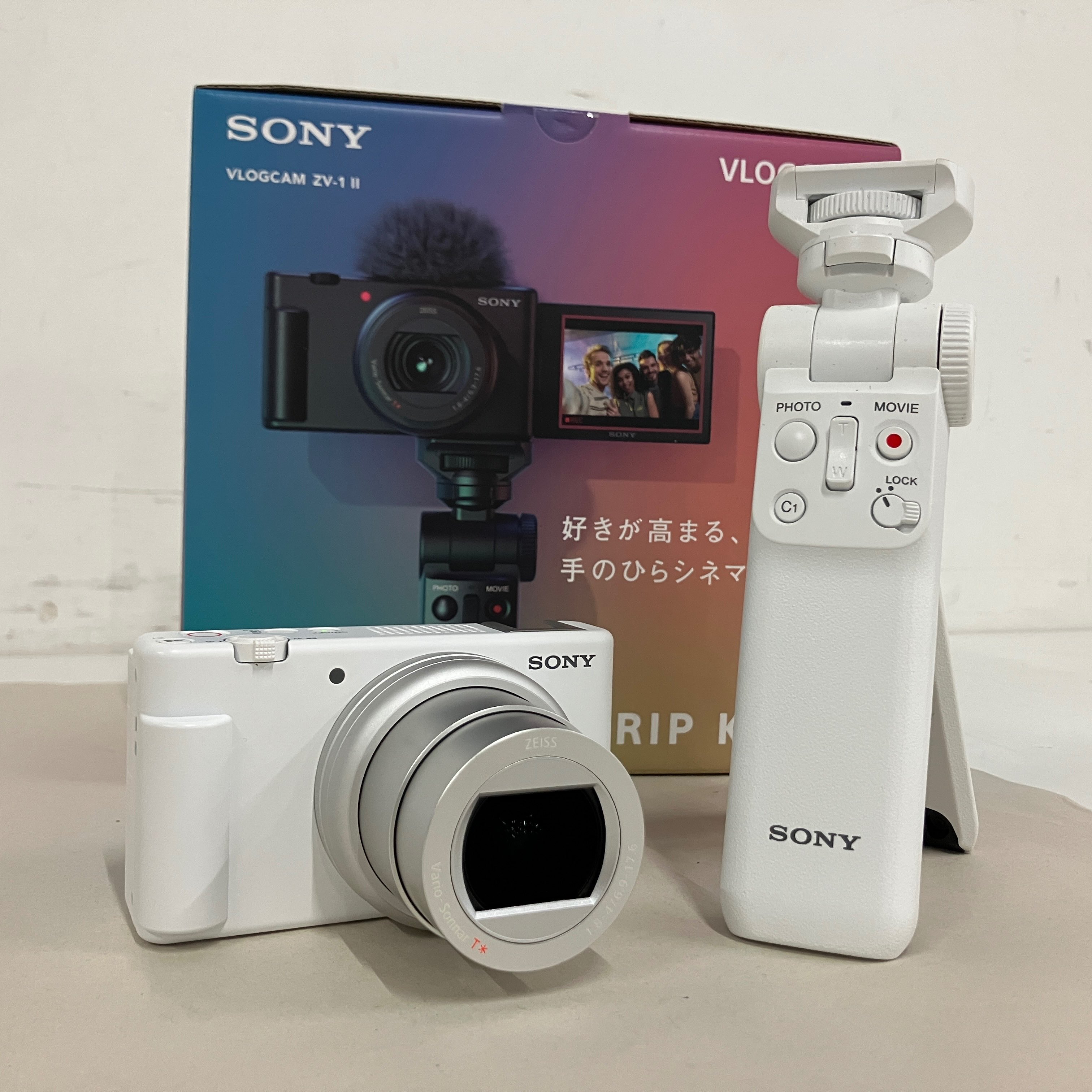 SONY ZV-1M2 VLOGCAM ホワイト シューティンググリップキット 白 ソニー コンパクト デジタルカメラ デジカメ 中古 美品