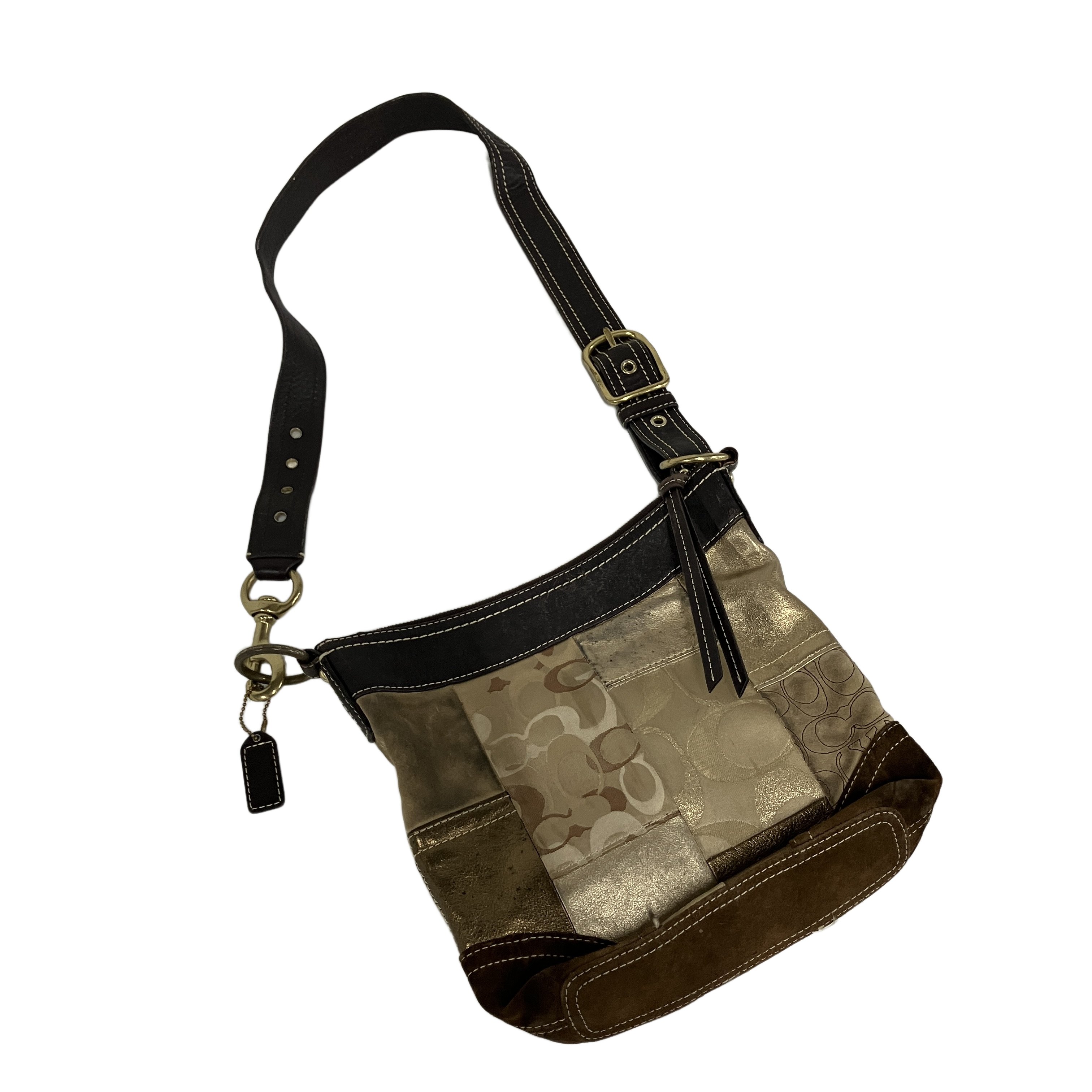 COACH コーチ メタリック パッチワーク バッグ 中古