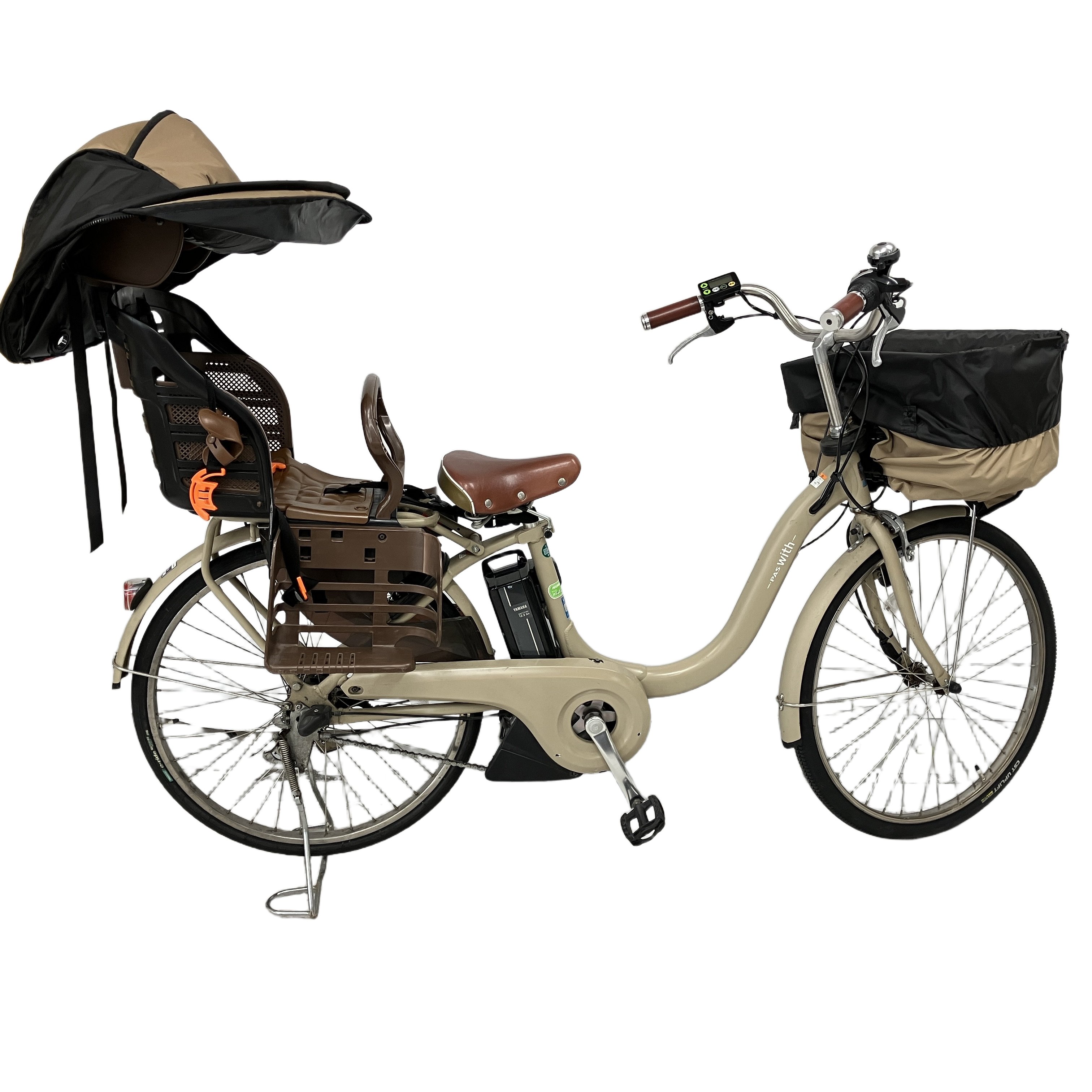 YAMAHA PA24WD PAS with 電動アシスト自転車 24インチ 後乗せシート付き ヤマハ 中古