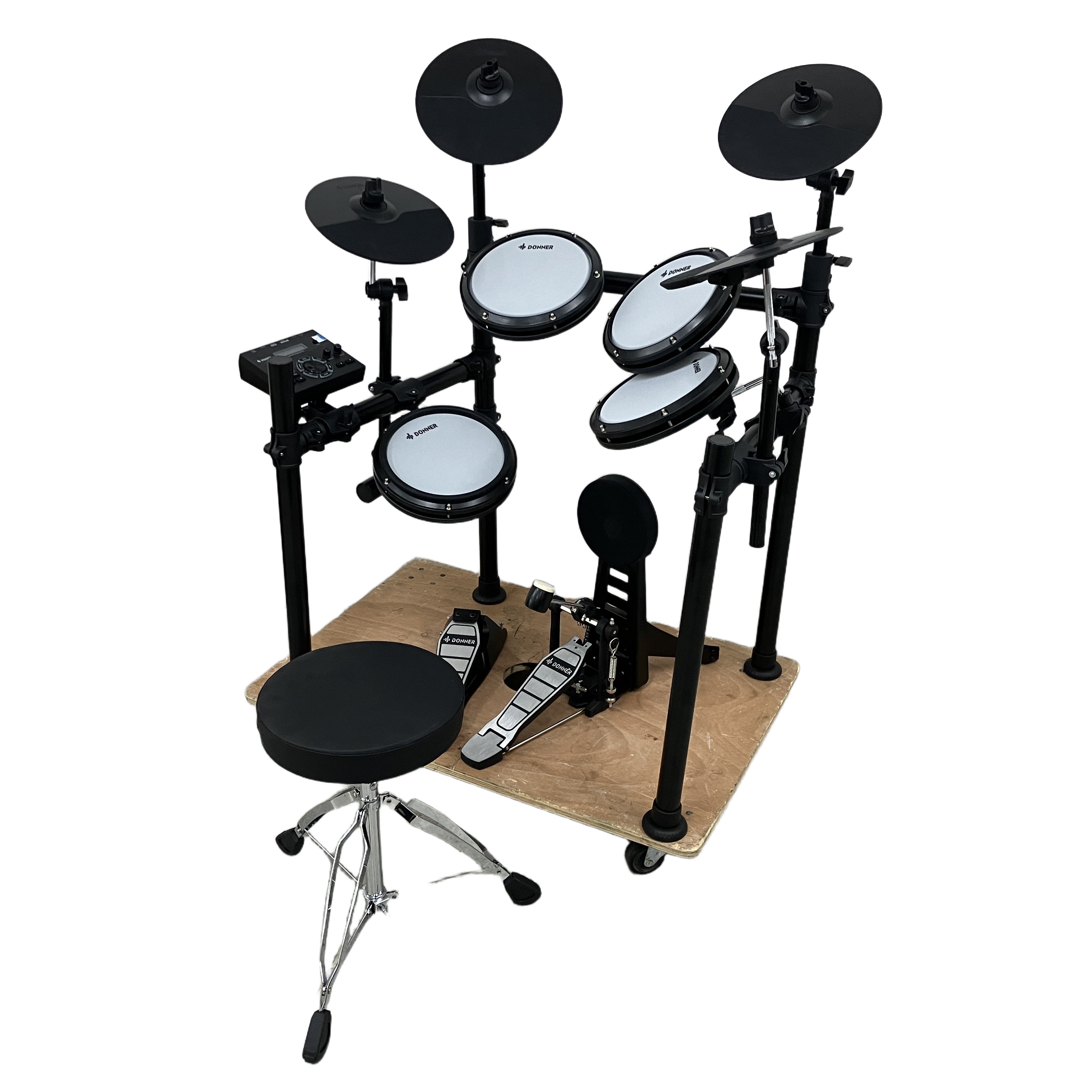 Donner ドナー DED-200 電子ドラム 5ドラム 4シンバル セット スローン 付 打楽器 中古 良好