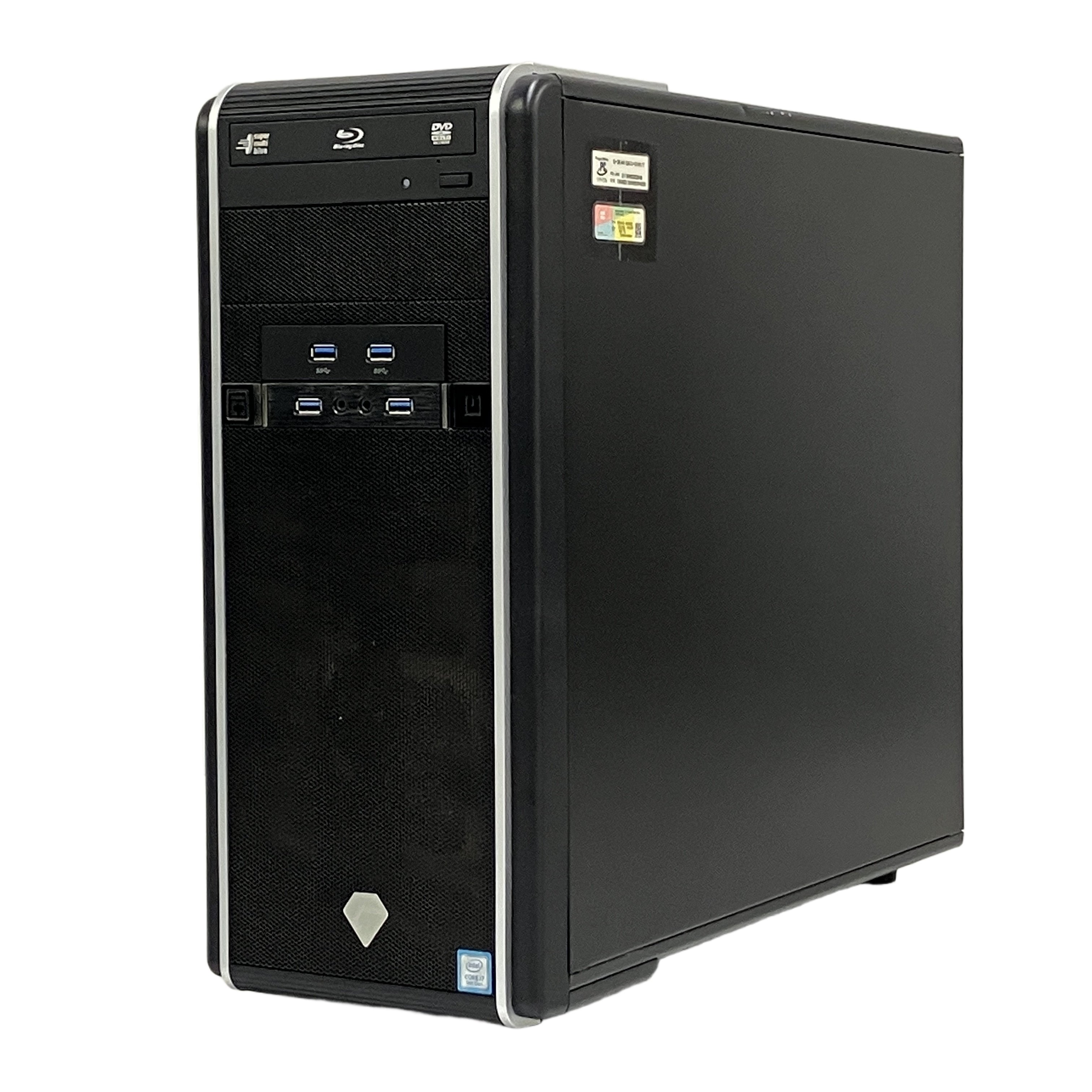 TSUKUMO G-GEAR GA7J-D181/T ゲーミングデスクトップPC Core i7-9700K 16GB SSD 1TB HDD 2TB WIN11 RTX 2070 中古