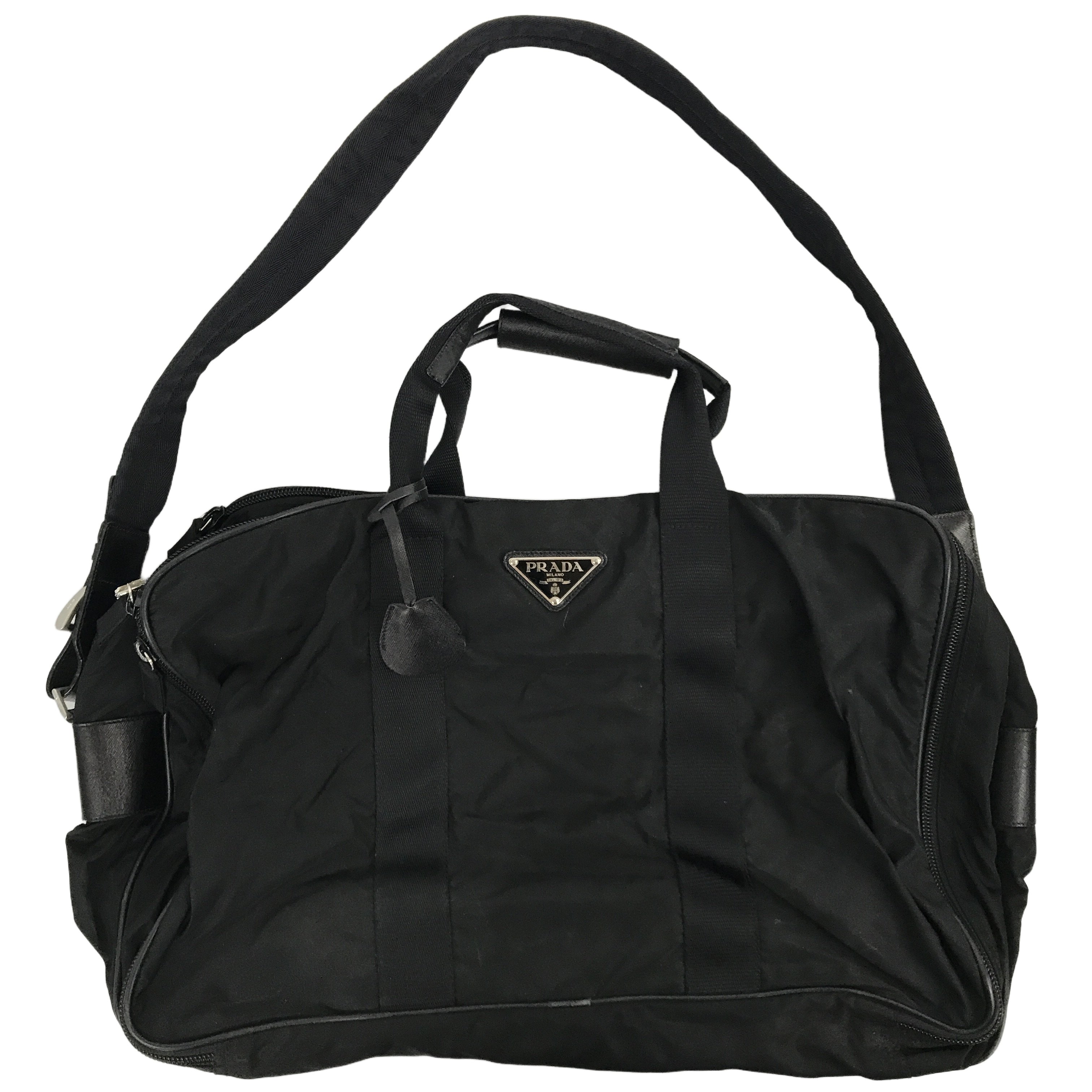 PRADA ボストンバッグ ブラック 鍵無し プラダ 中古