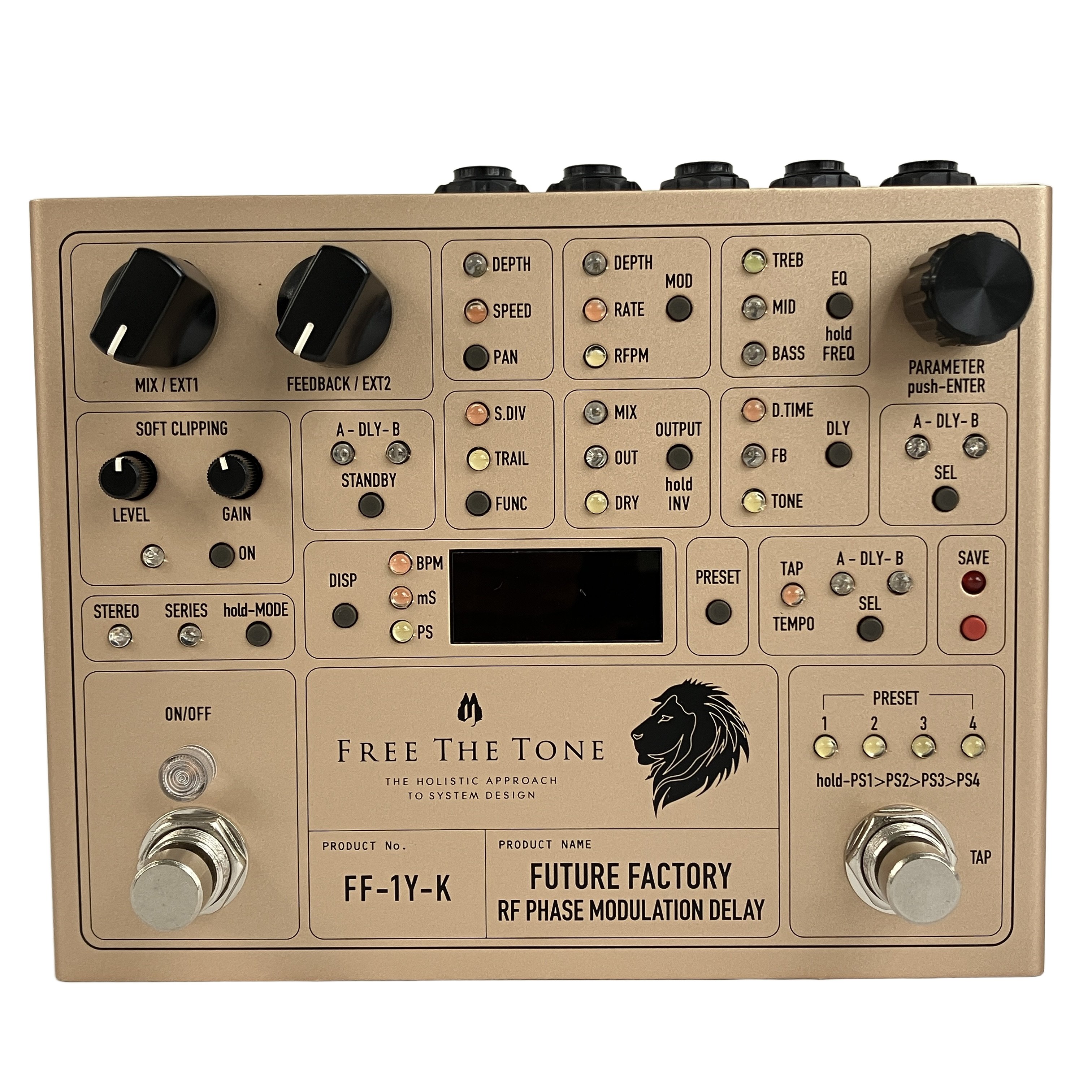 FREE THE TONE FF-1Y-K FUTURE FACTORY Ken Signature モジュレーション ディレイ エフェクター 中古 良好