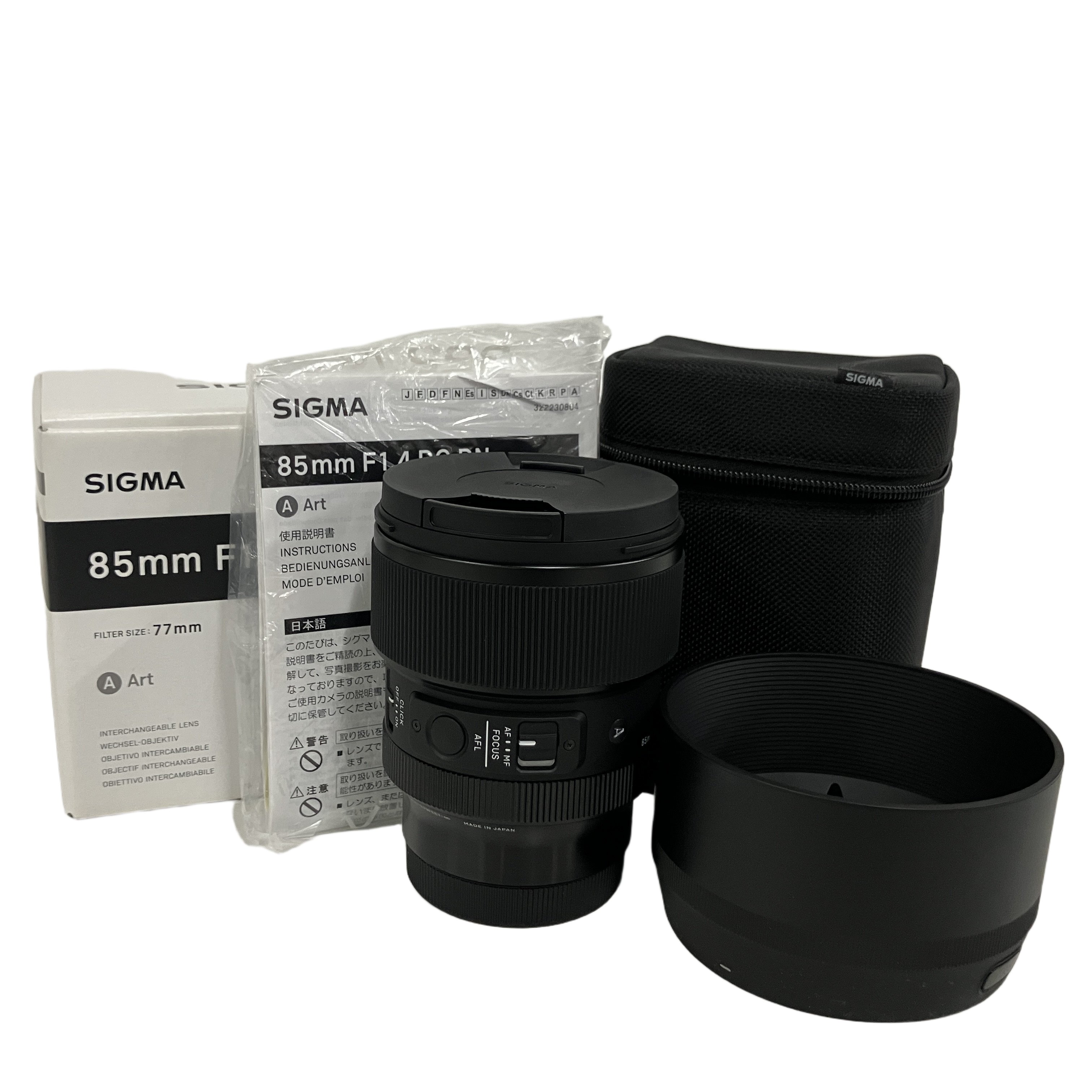 SIGMA 85mm F1.4 DG DN 大口径中望遠レンズ 単焦点 Lマウント用 シグマ 中古 美品