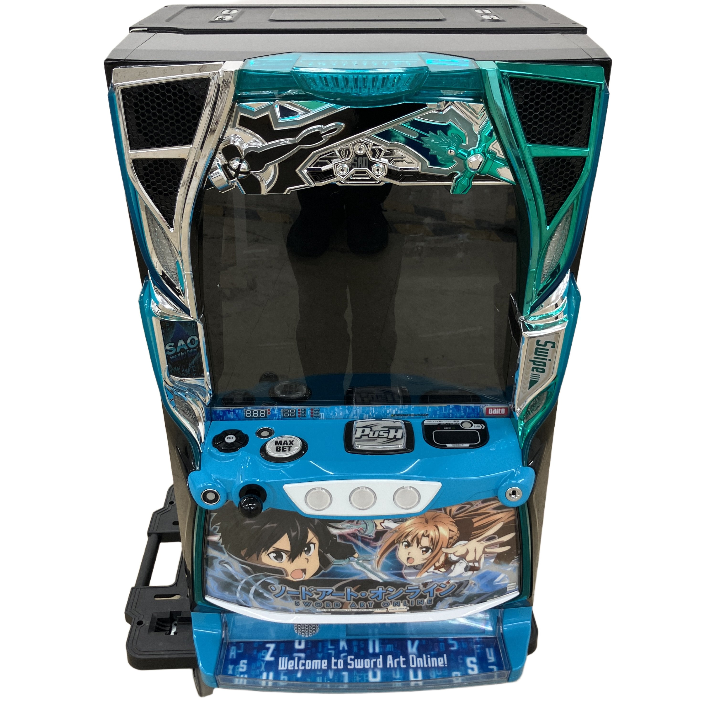 大都技研 Lスロット ソードアート・オンライン SAO スマスロ 実機 鍵 設定キー付 パチスロ スロット 中古