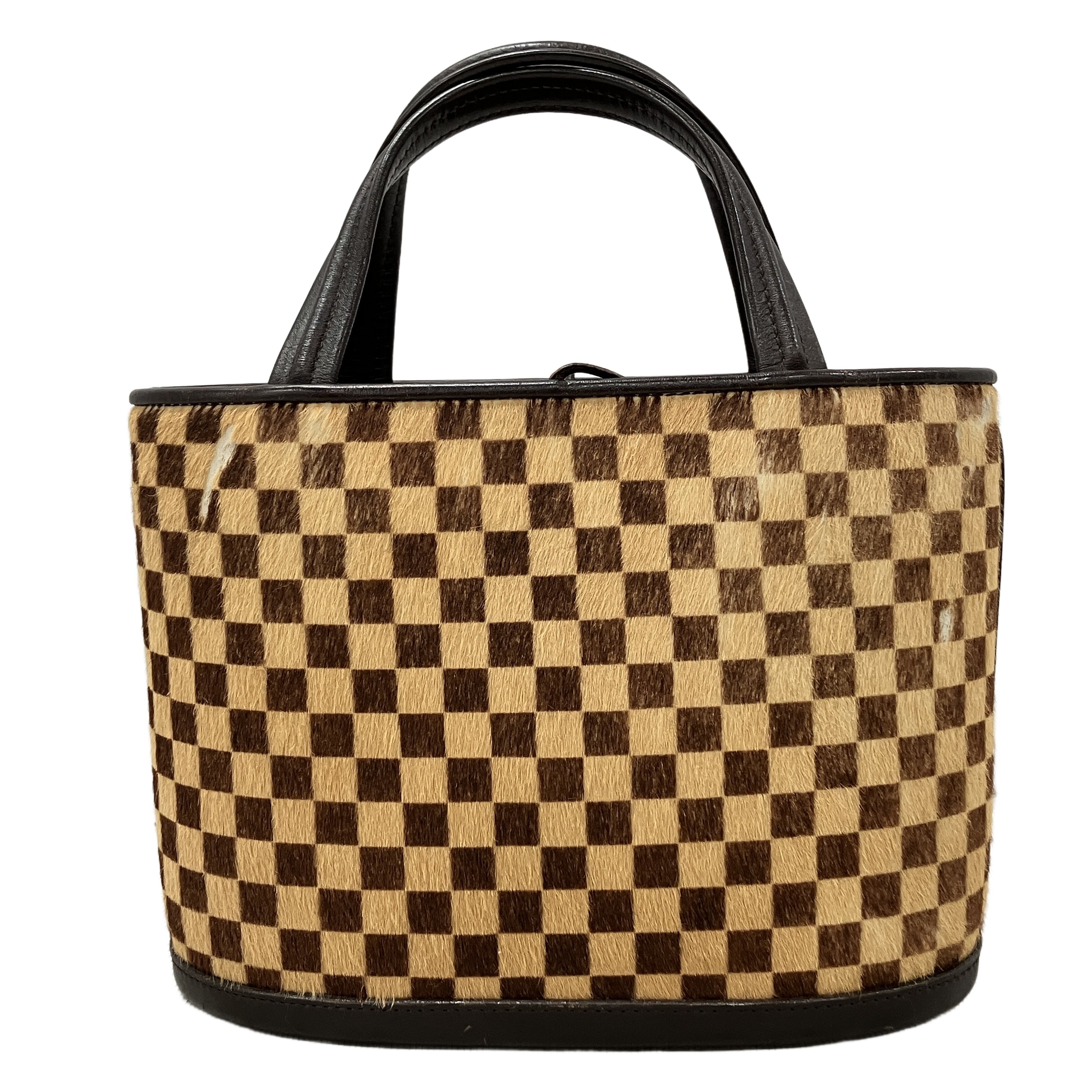 Louis Vuitton M92133 ダミエ ソバージュ インパラ ハンドバッグ ハラコ ルイヴィトン ブランド 中古