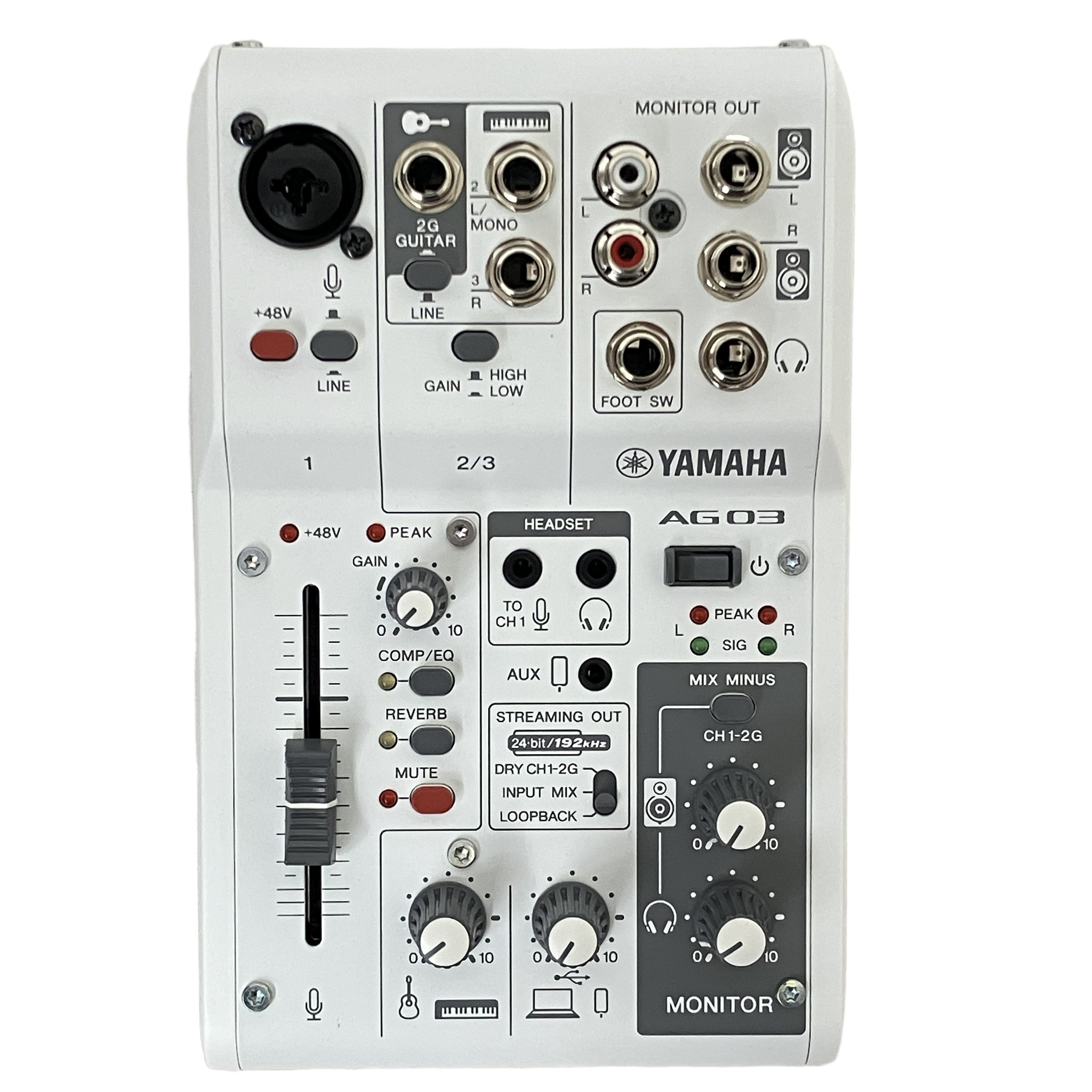YAMAHA AG03 MK2 ミキシングコンソール オーディオインターフェース 音響機材 ヤマハ 中古 美品