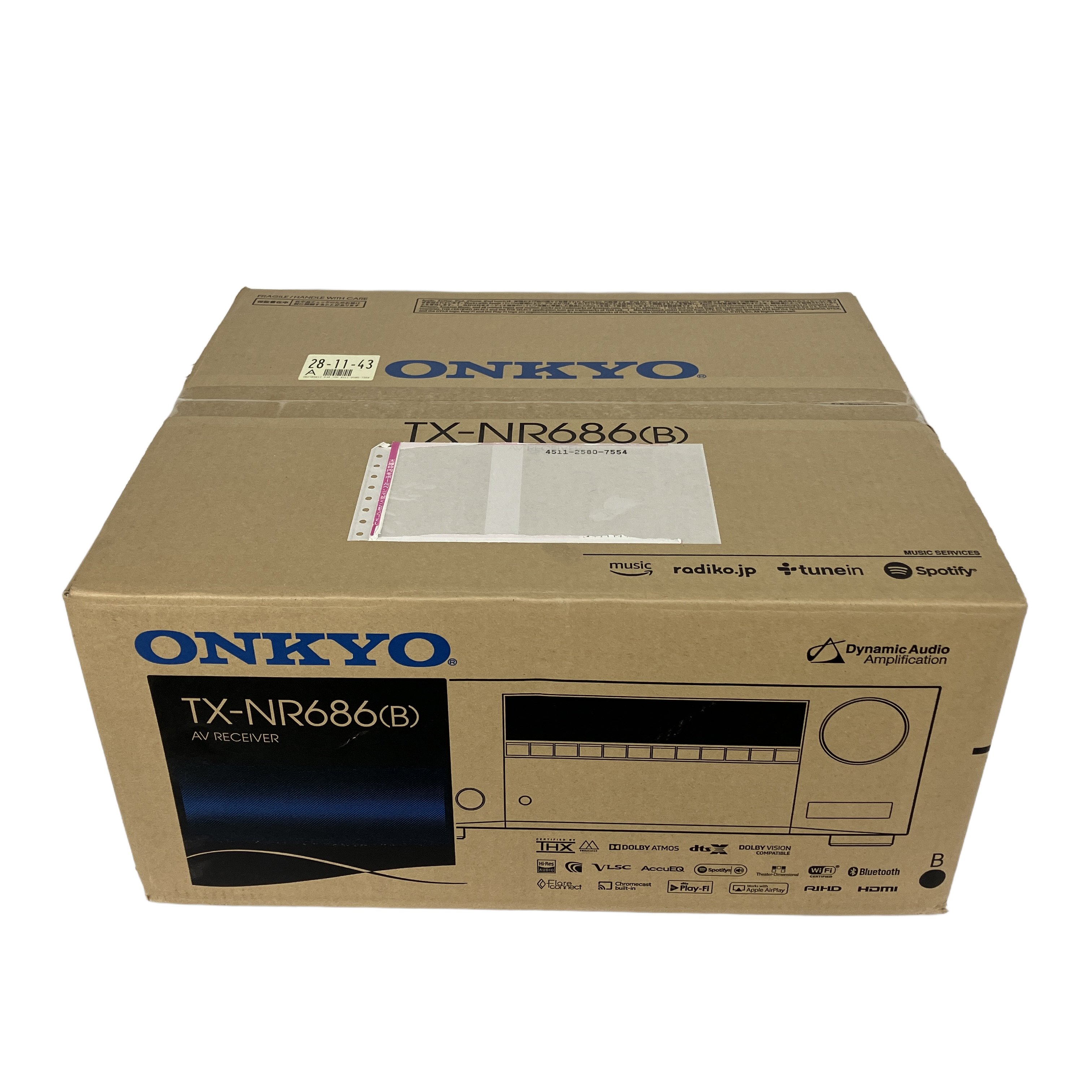 ONKYO TX-NR686 AVレシーバー アンプ 音響機器 オンキョー 未使用 未開封