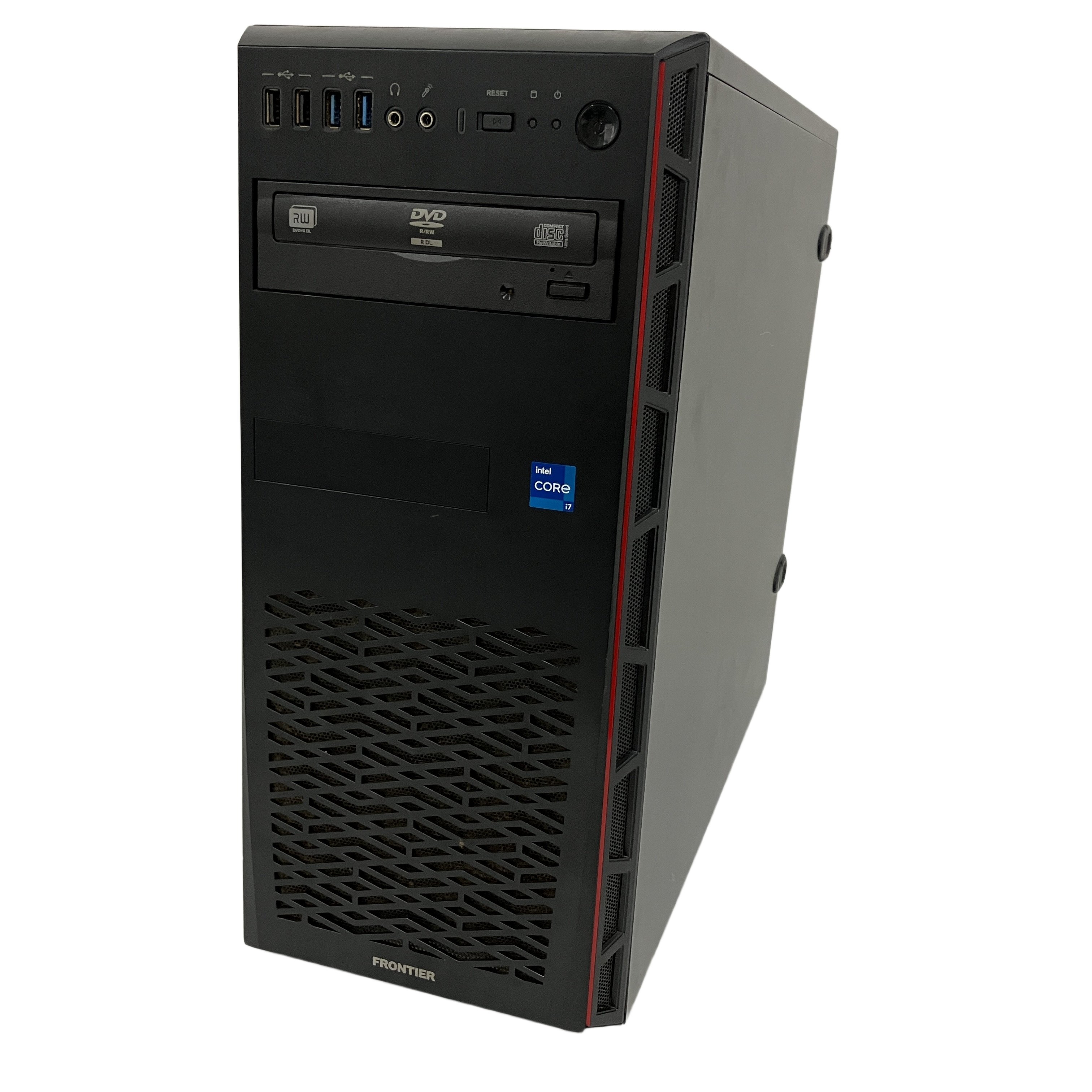 Inversenet FRONTIER i7-12700F RTX3060 Ti 8G メモリ16GB HDD1TB SSD1TB Win11Home ゲーミングデスクトップPC 中古