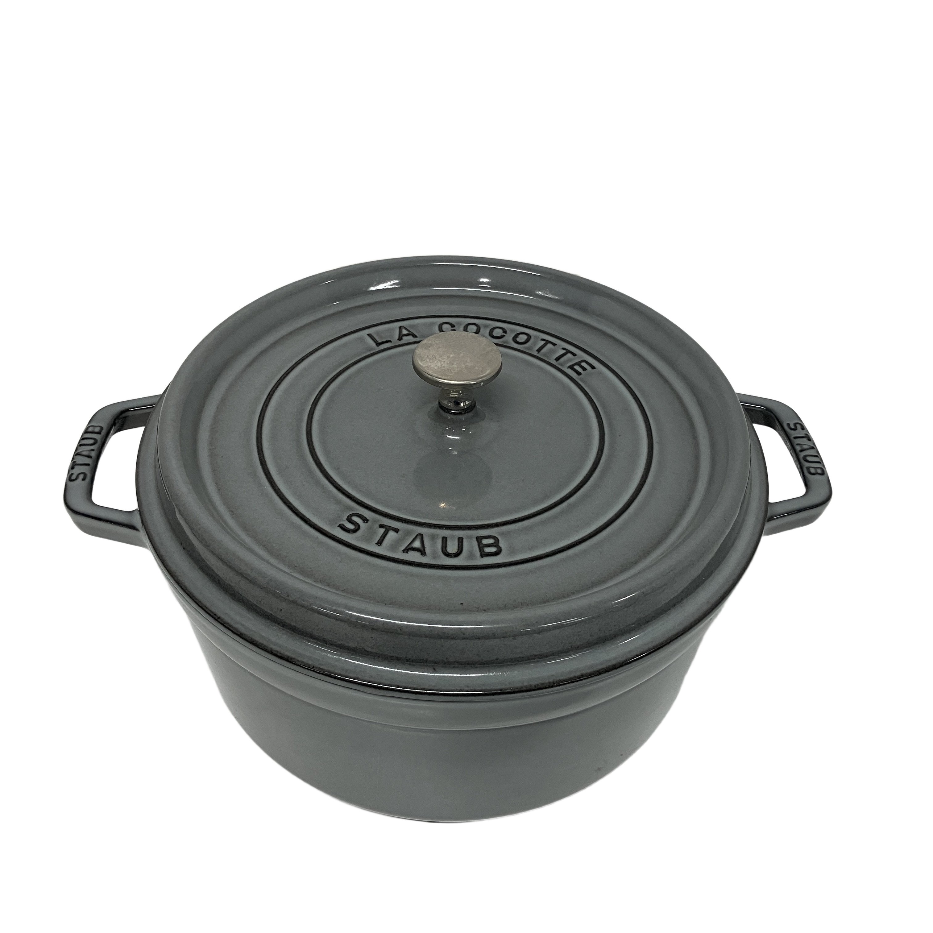 staub 40510-605 ピコ ココット ラウンド スチーマー セット 26cm 5.2L ストウブ キッチン 用品 調理 中古 良好