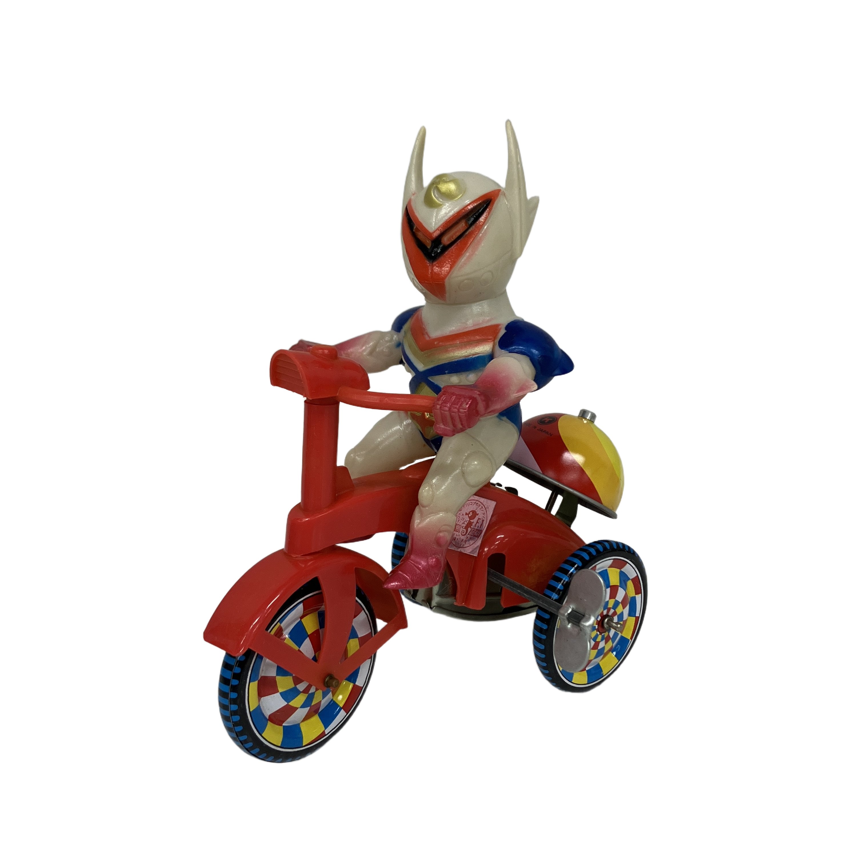 タツノコプロ 宇宙の騎士 テッカマン 三輪車 ソフビ おもちゃ 中古