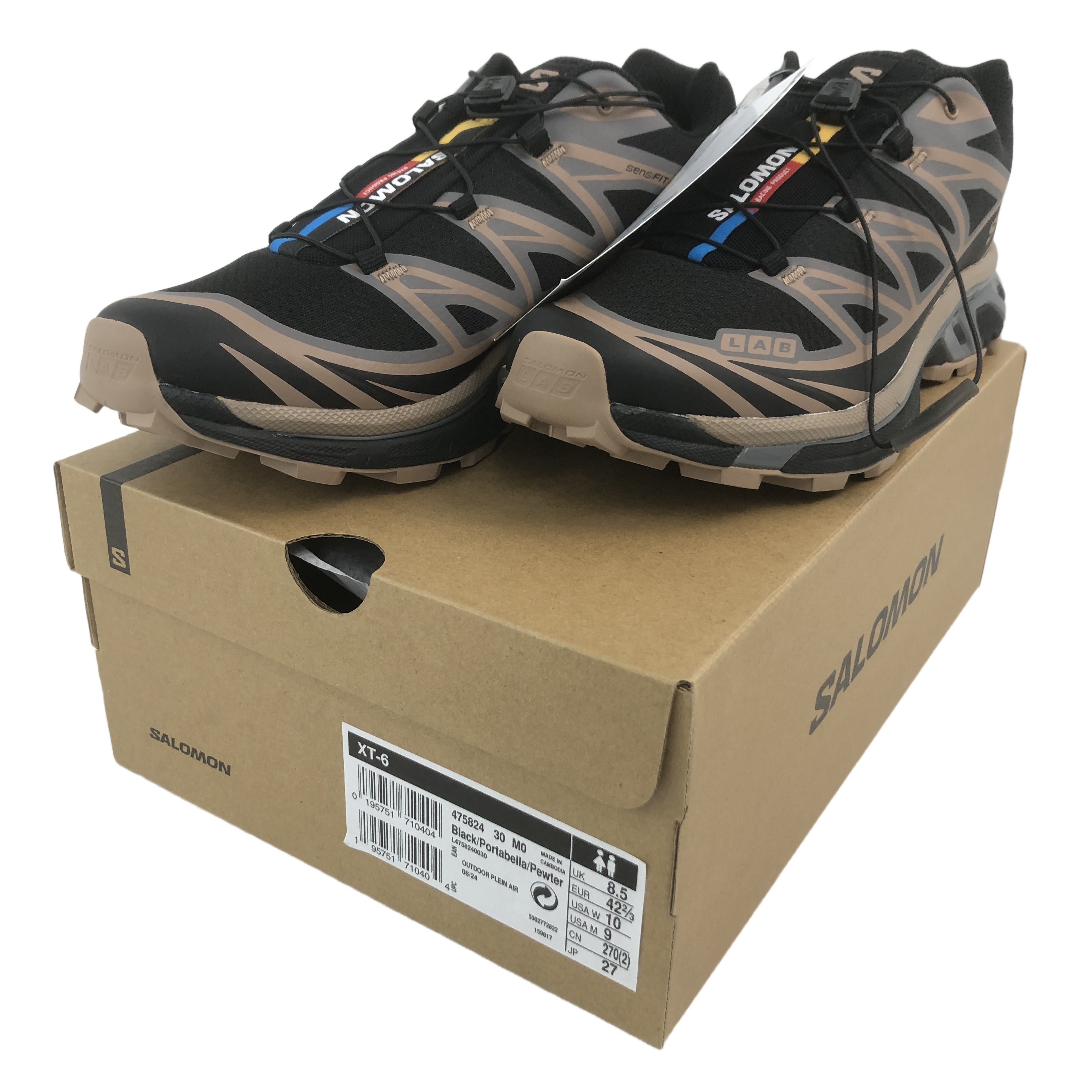 SALOMON XT-6 SOFT GROUND スニーカー 27cm Black 未使用