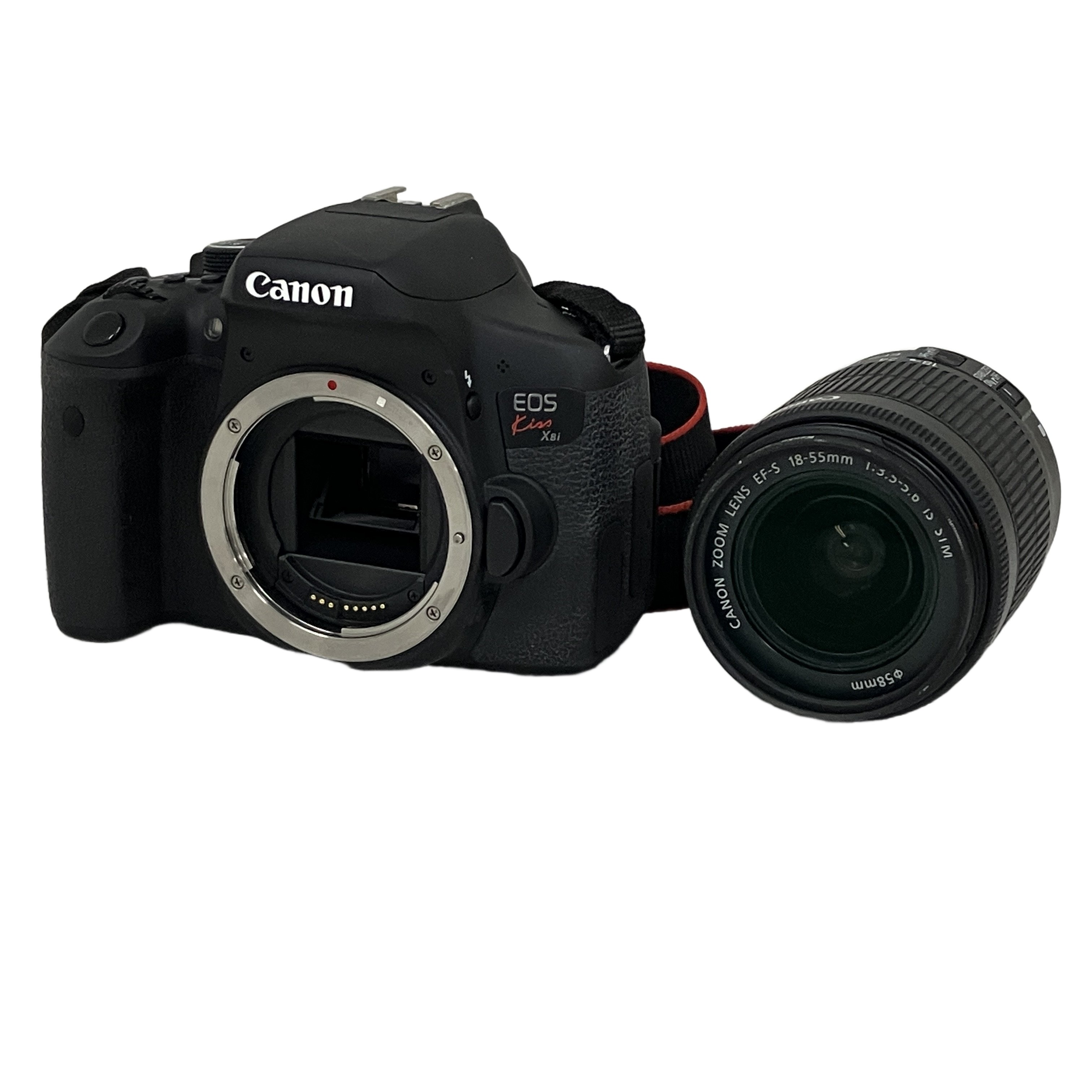 CANON EOS KISS X8I 18-55MM レンズセット カメラ 一眼レフ カメラ ボディ レンズキット キヤノン ケース付き 中古