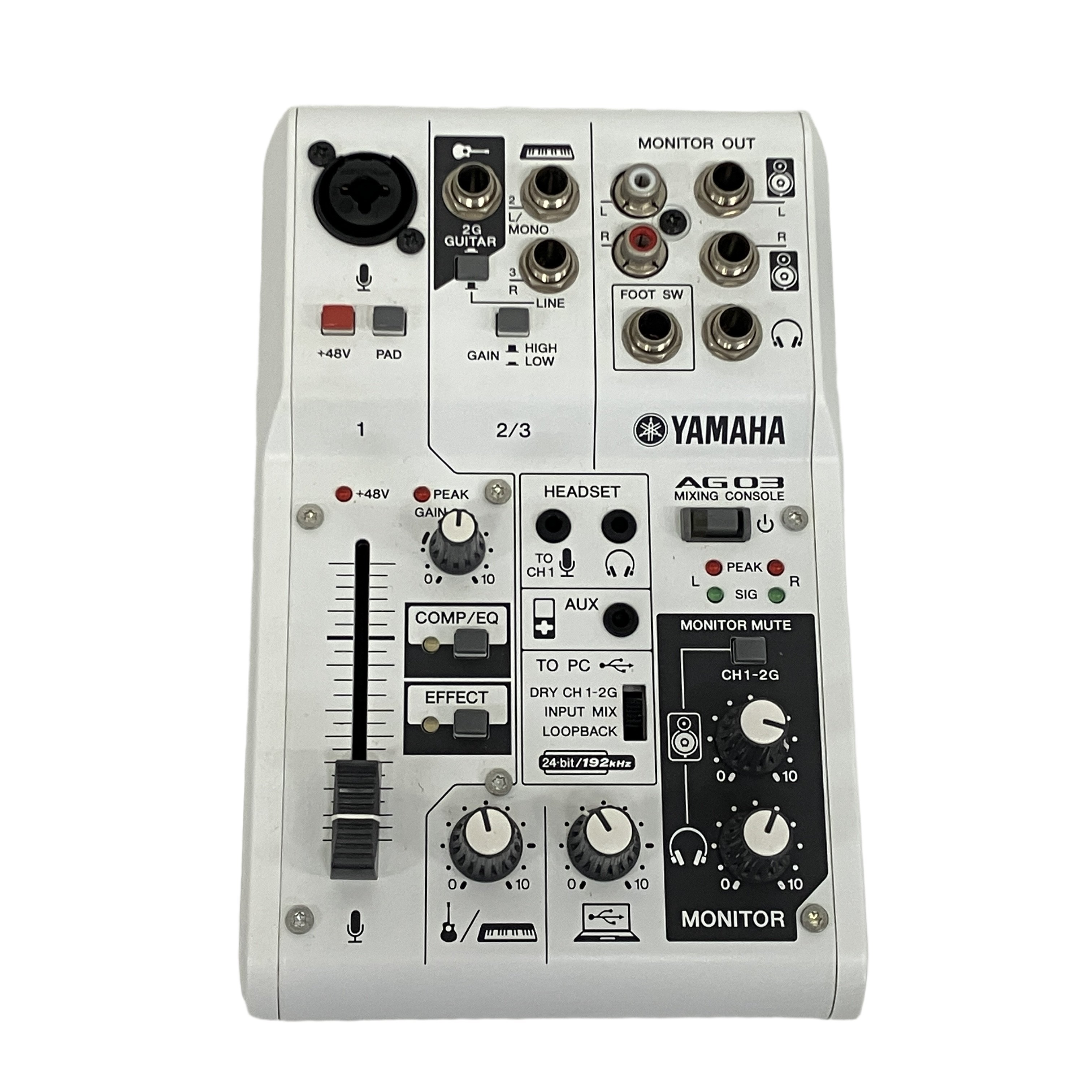 YAMAHA AG03 MIXING CONSOLE 2021年製 ウェブキャスティング ミキサー ヤマハ 音響機器 中古