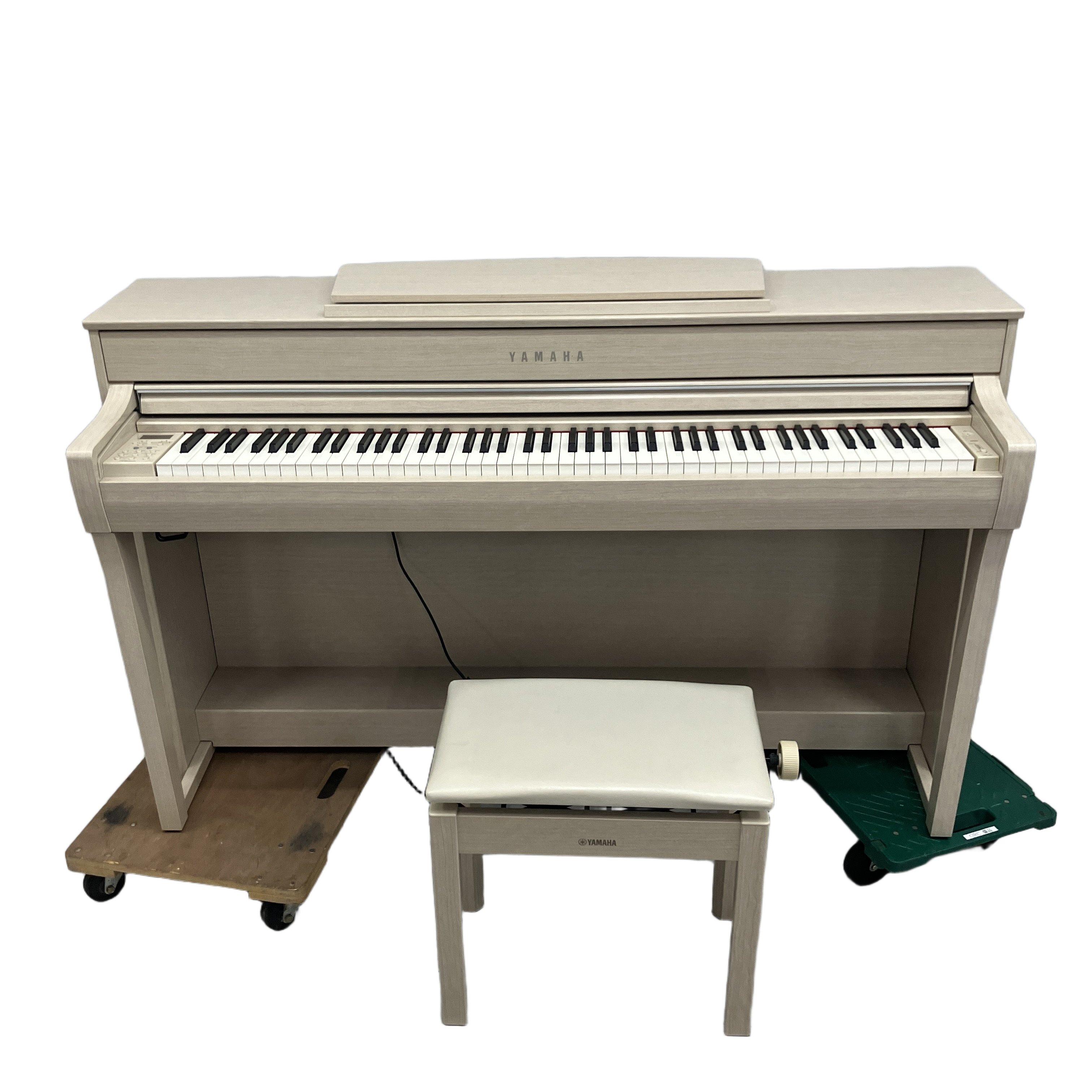 YAMAHA CLP-745WA Clavinova 電子ピアノ 88鍵盤 木製鍵盤 ヤマハ ホワイトアッシュ調 クラビノーバ 中古
