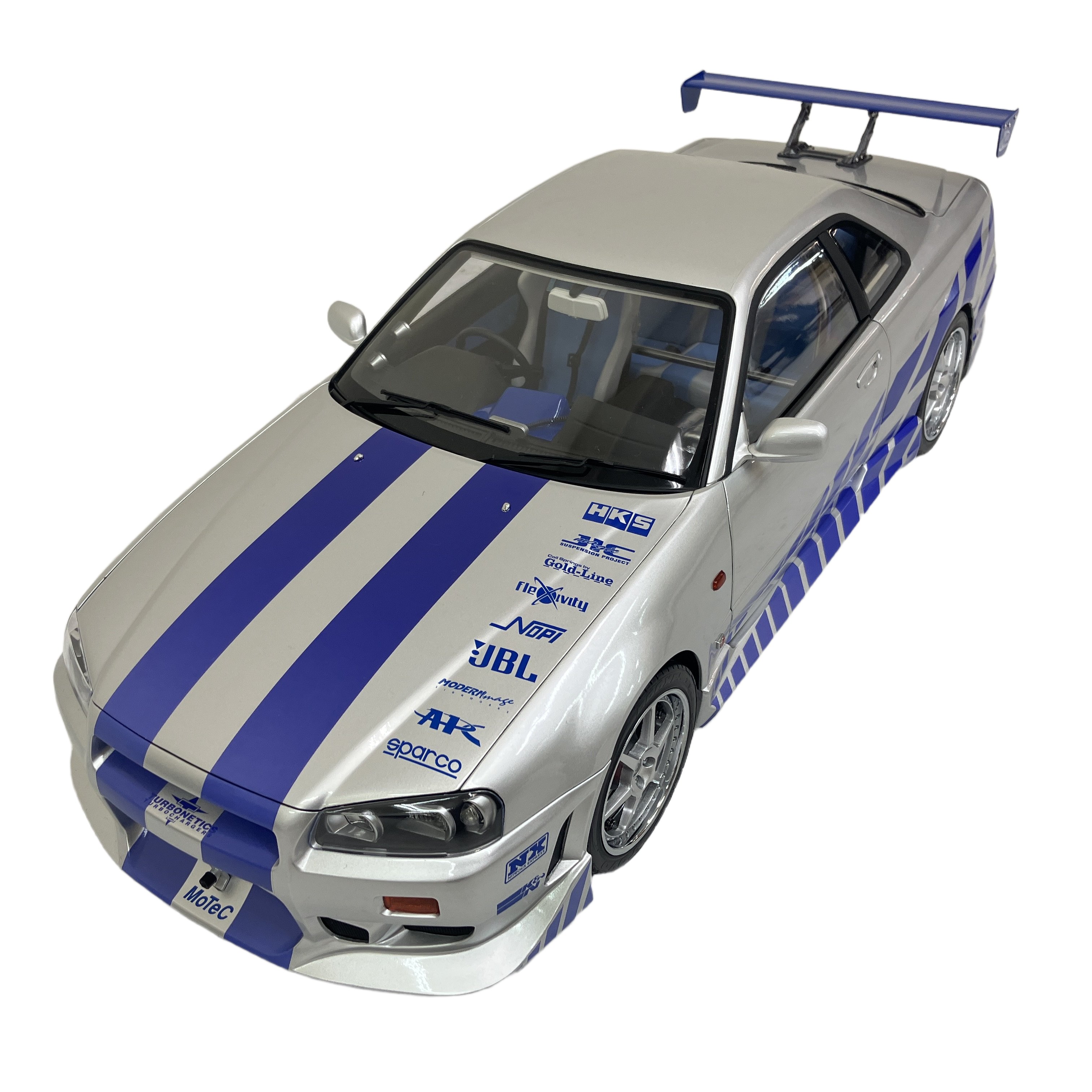 DeAGOSTINI デアゴスティーニ 日産スカイライン GT-R R34 ワイルドスピード ブライアンモデルメーカー組立品 中古 良好