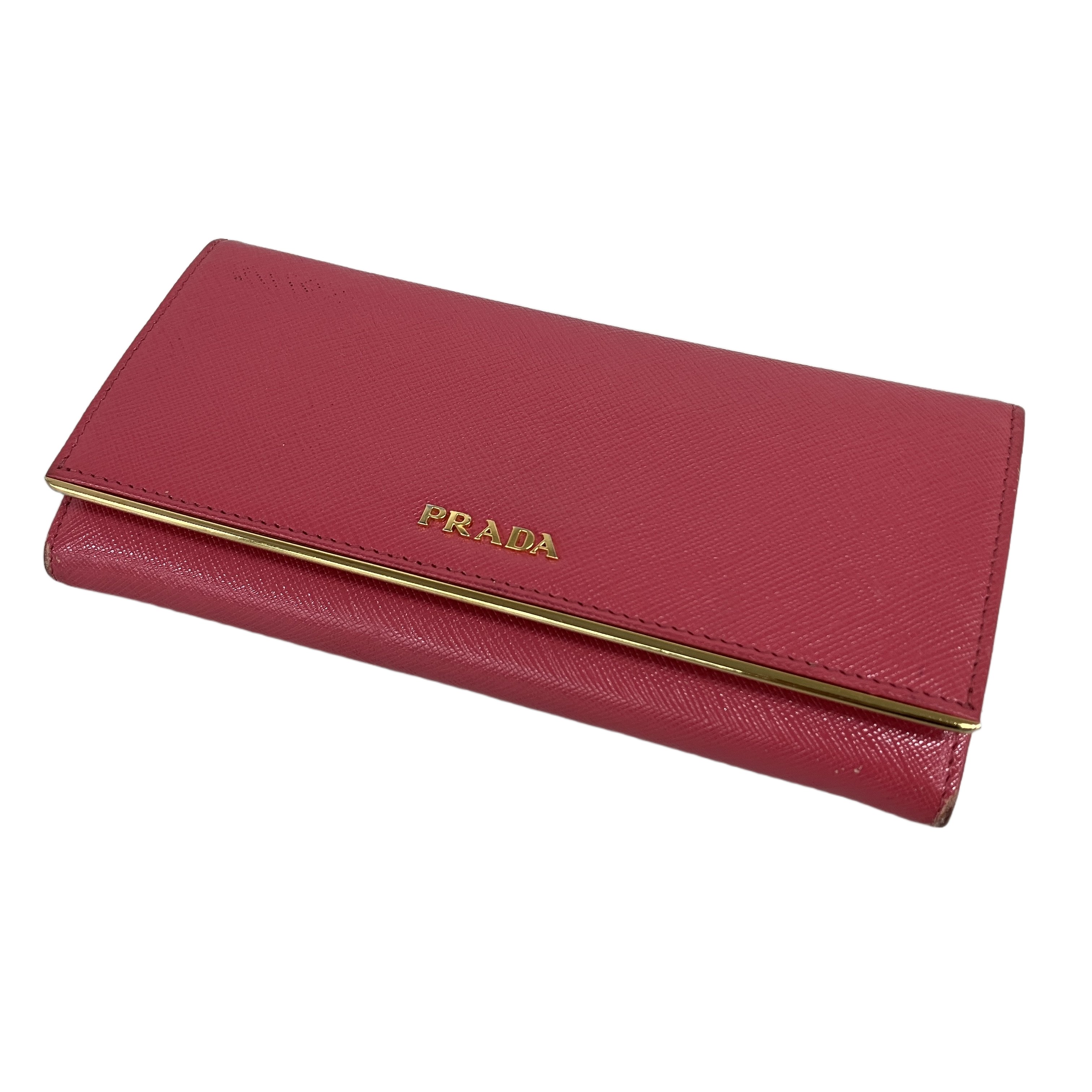 PRADA プラダ サファーノ 長財布 パスケース付 中古