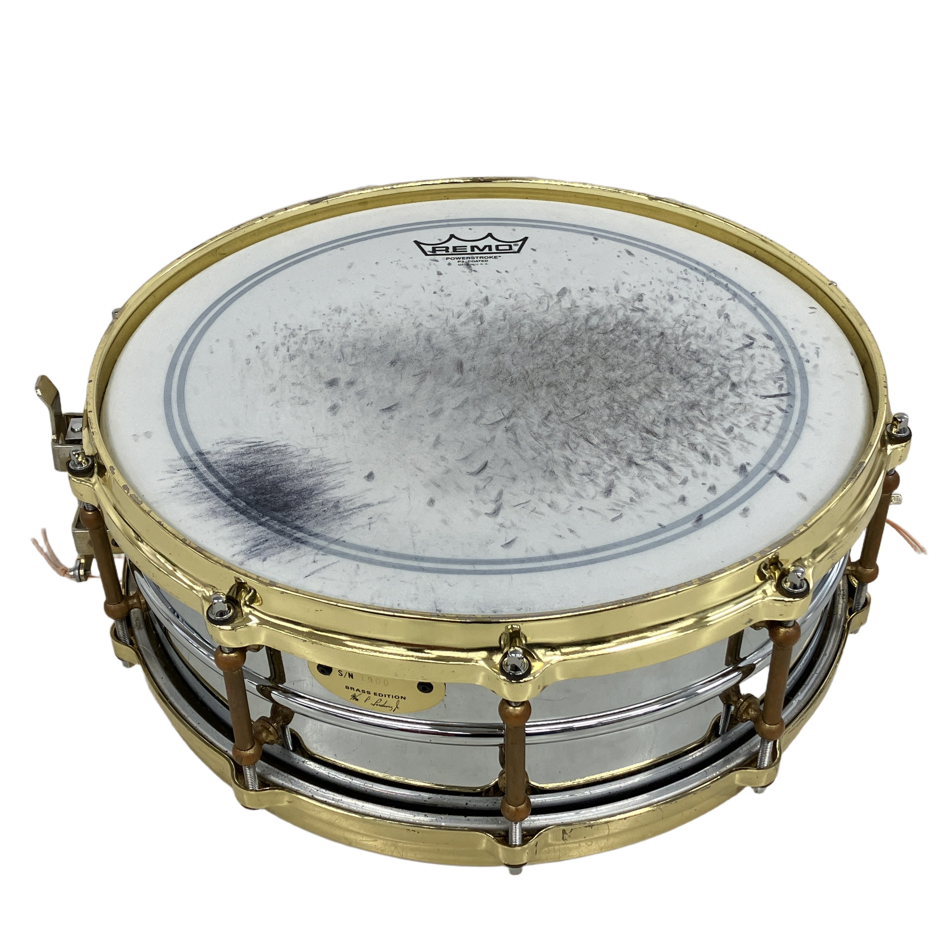 Ludwig ラディック BRASS EDITION 14x5 スネアドラム 打楽器 中古
