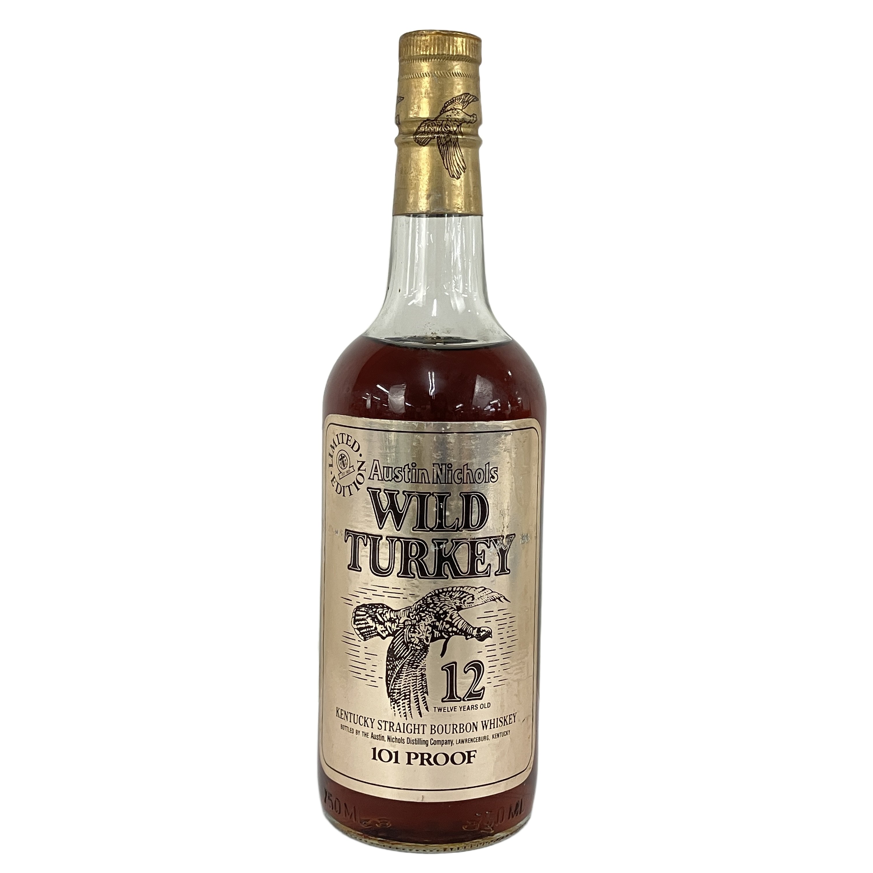 未開栓 ワイルドターキー 12年 ゴールドラベル リミテッド 750ml 101PROOF バーボン ウイスキー オールドボトル 1980年代