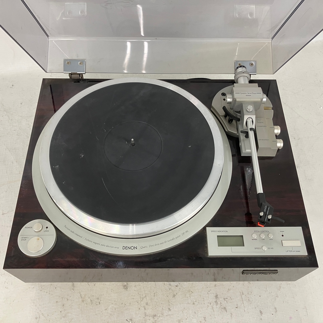 DENON DP-59L SHURE DC40 カートリッジ付 レコードプレーヤー 中古