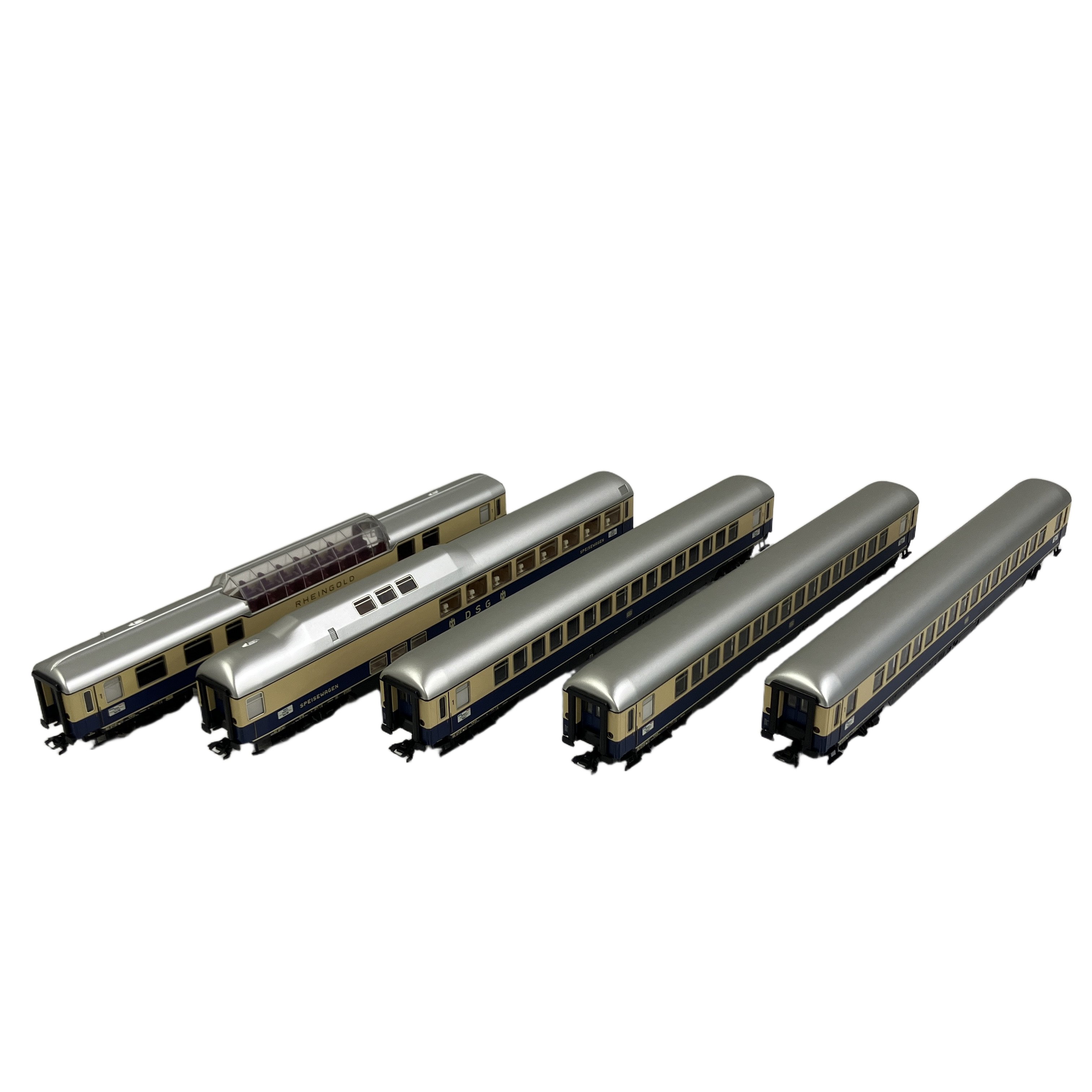 Maerklin 43860 43870 43880 Express Train Passenger Car for the Rheingold 5両セット 鉄道模型 Märklin メルクリン 中古