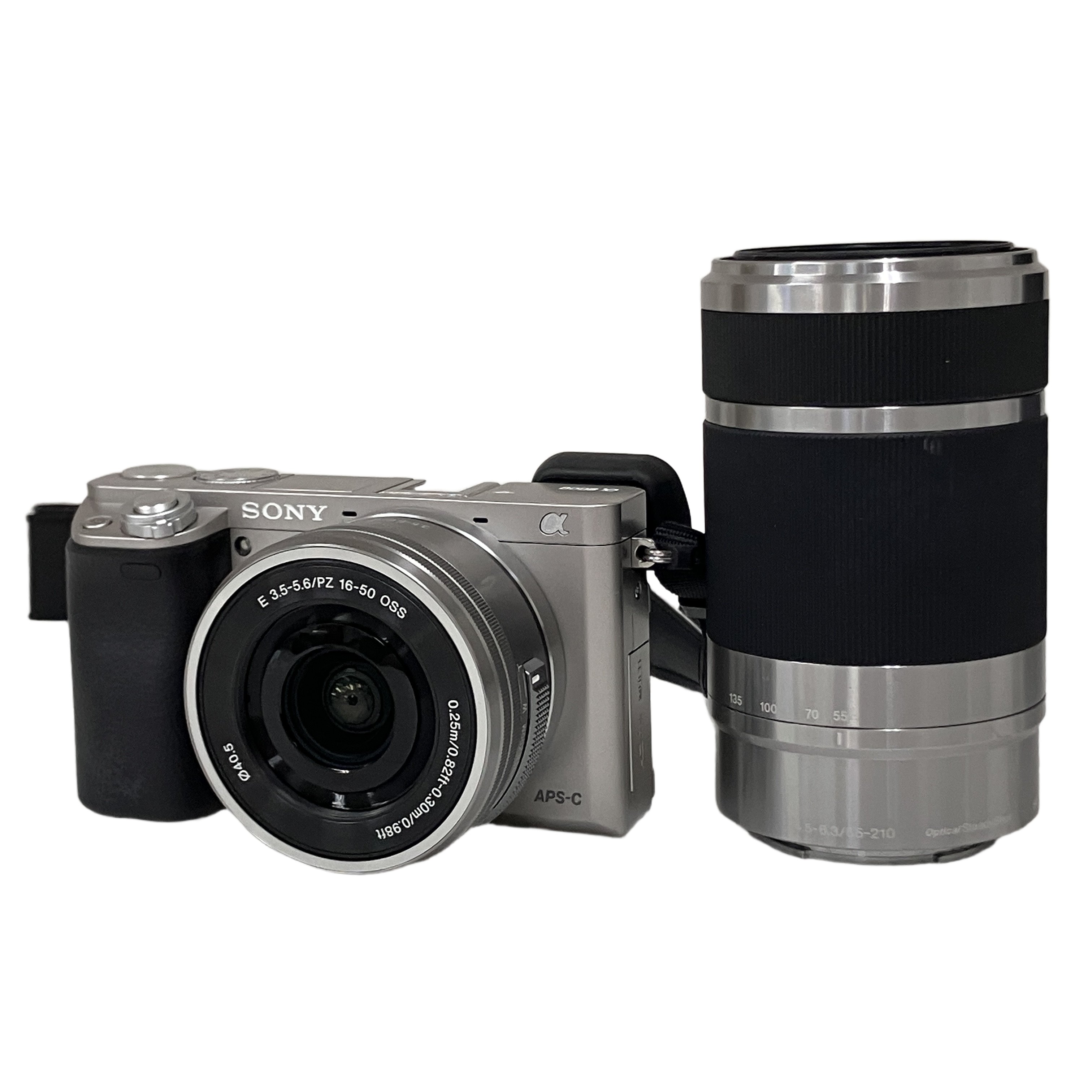 SONY α6000 ILCE-6000 SELP1650 SEL55210 ミラーレス一眼 カメラ ダブルズームレンズセット デジカメ ソニー 中古 良好